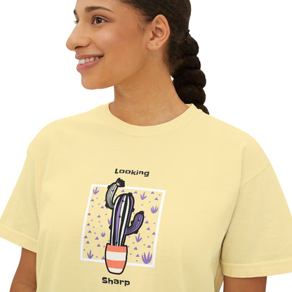 Camiseta cuadrada para mujer Looking Sharp 