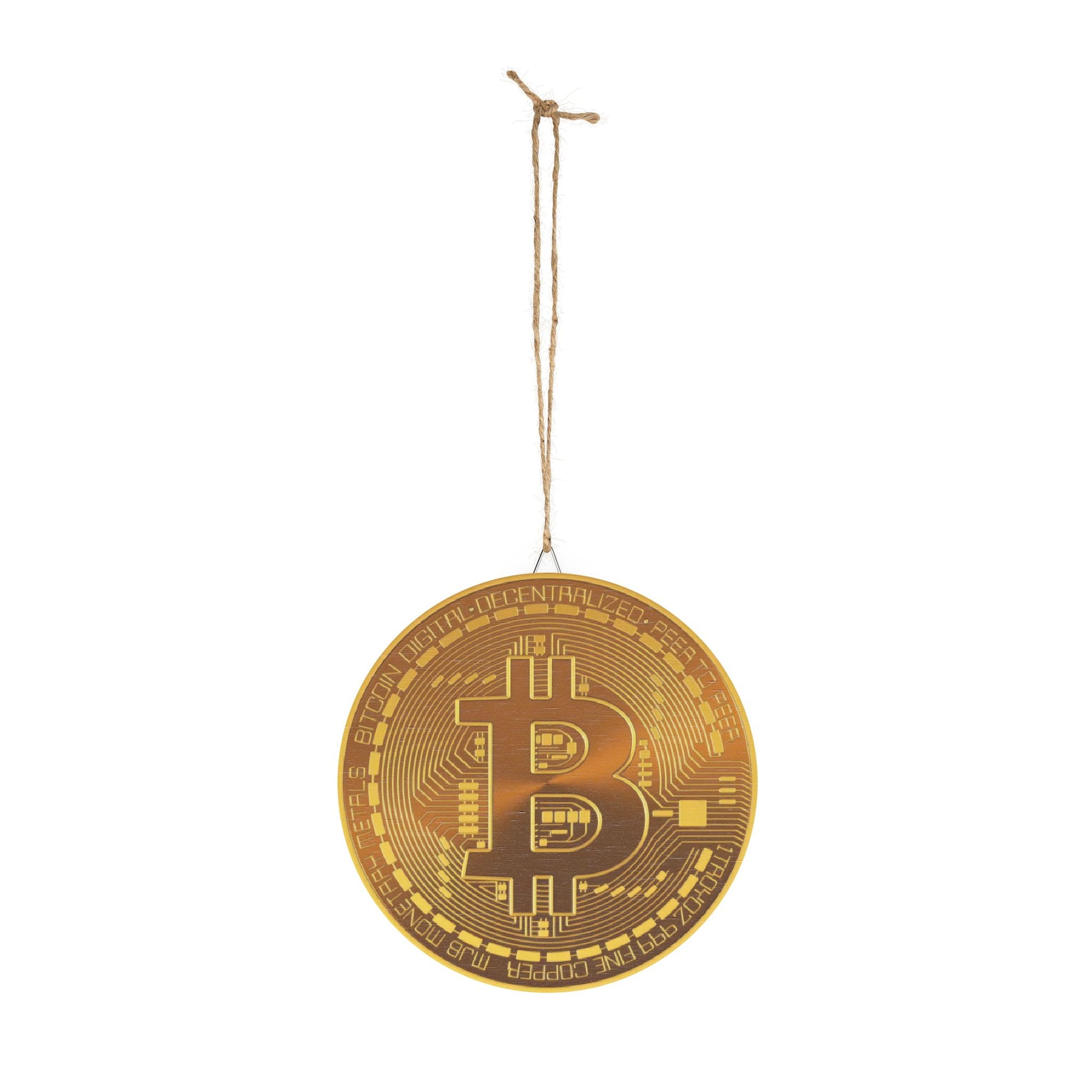 Bitcoin Wood Sign