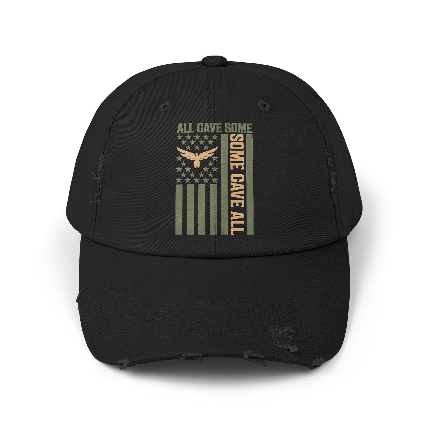 Patriotic Veteran Distressed Cap