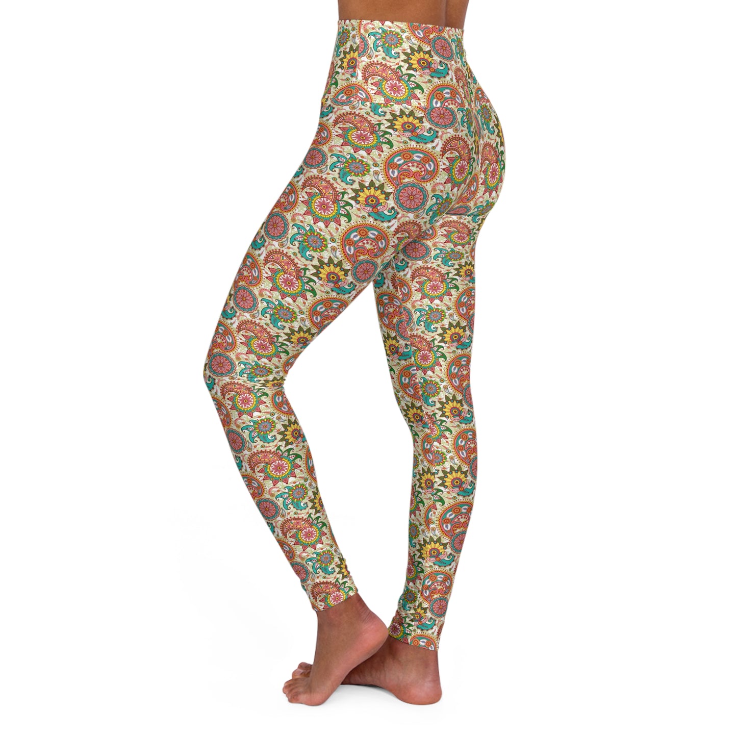 Indian Breath High Waisted Yoga Leggings (AOP)