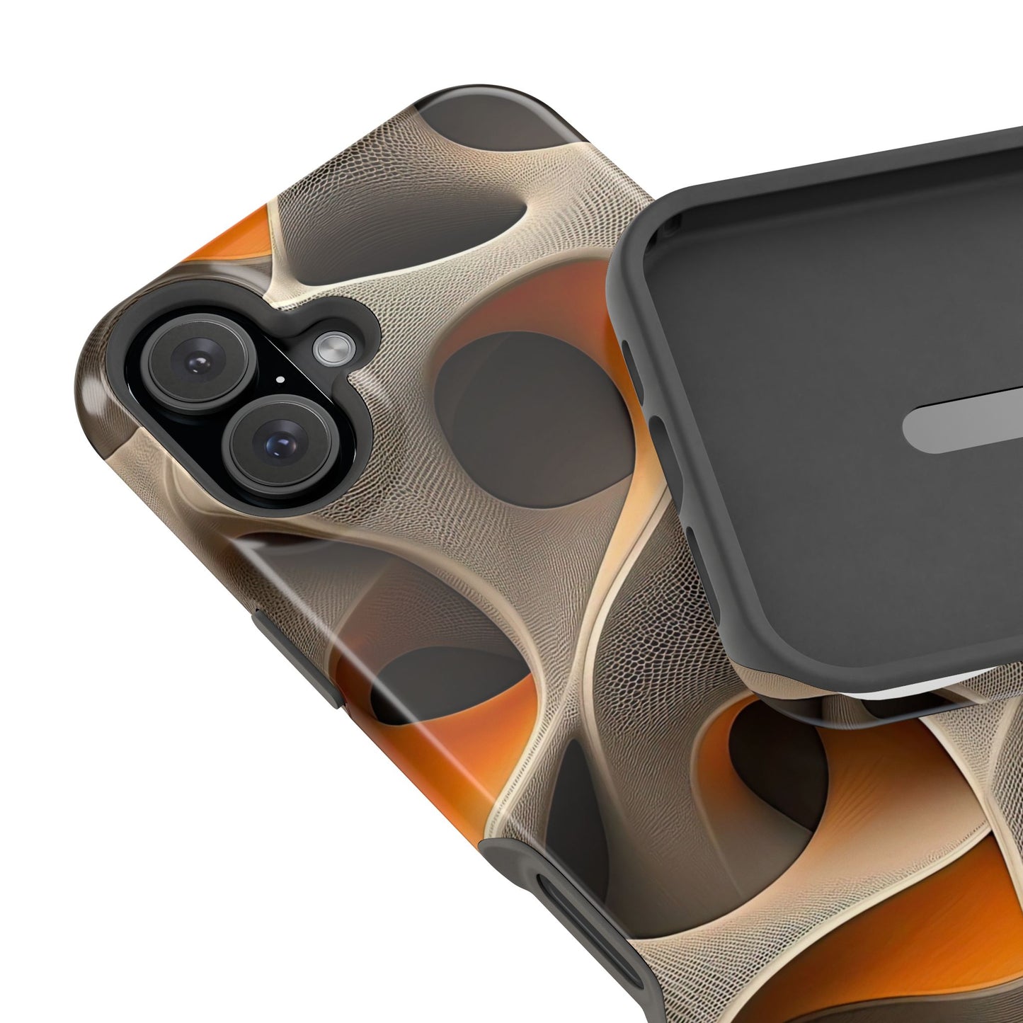 Stylish Magnetic Phone Cases, Abstract Geometric Design