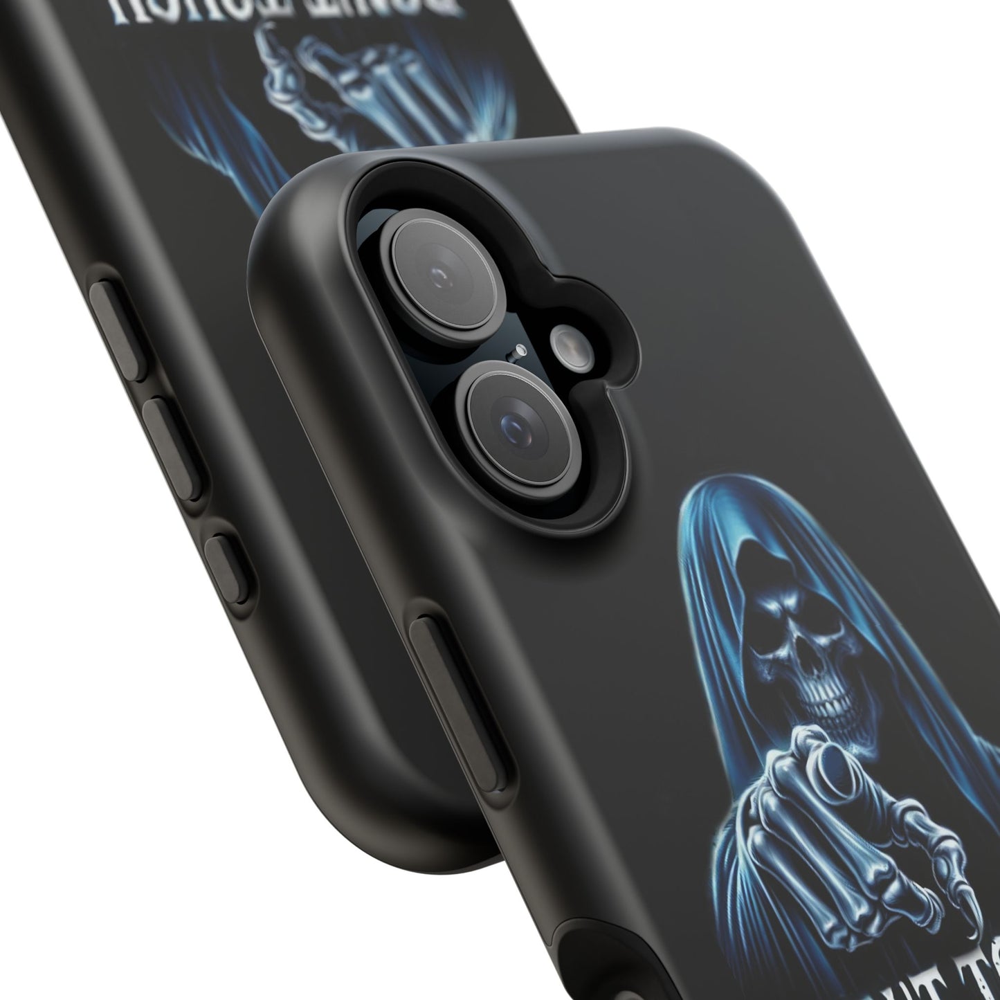 Gothic Magnetic iPhone Case: Don't Touch My Phone