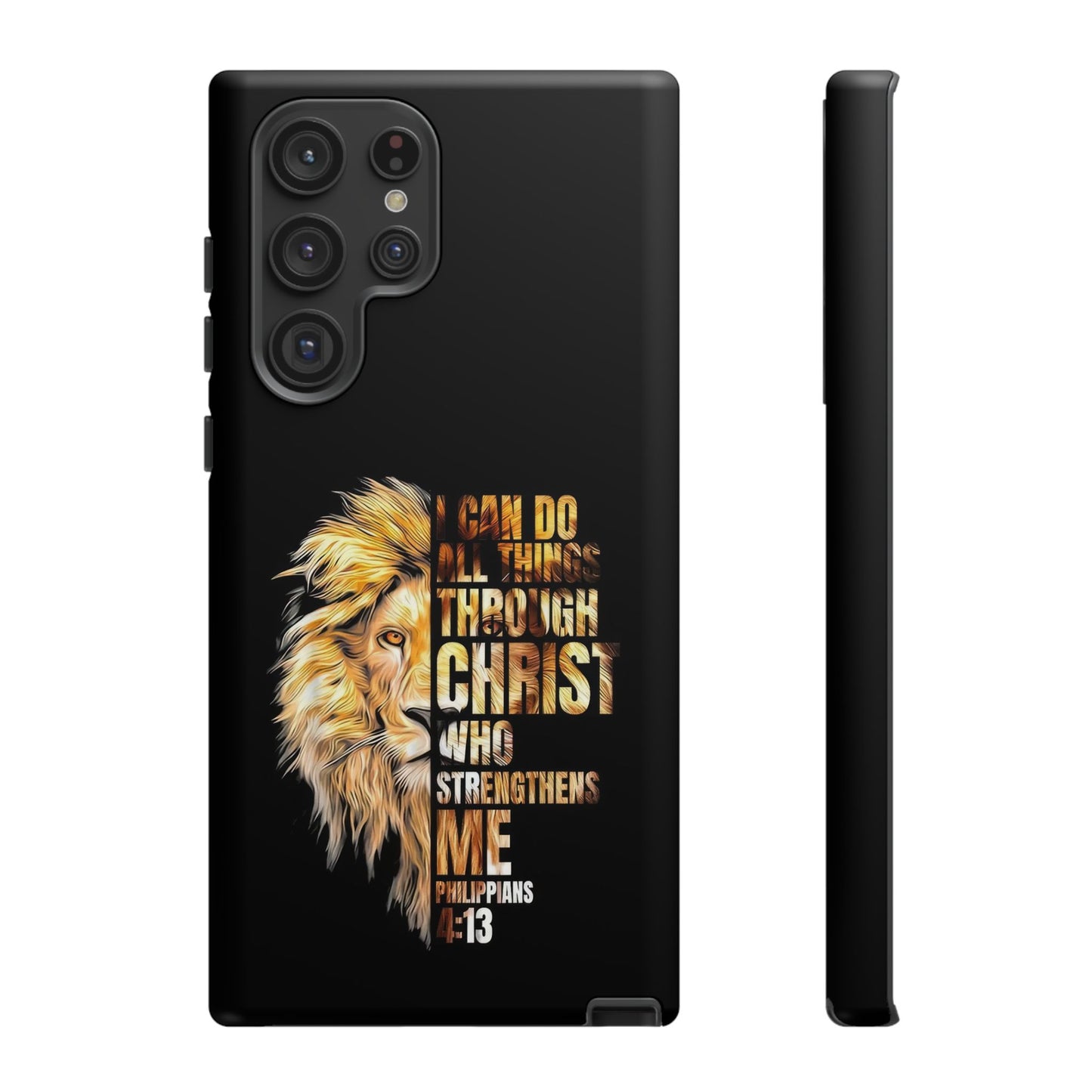 Inspirational Lion  Samsung Phone Case, Strength & Faith, Christian Accessories