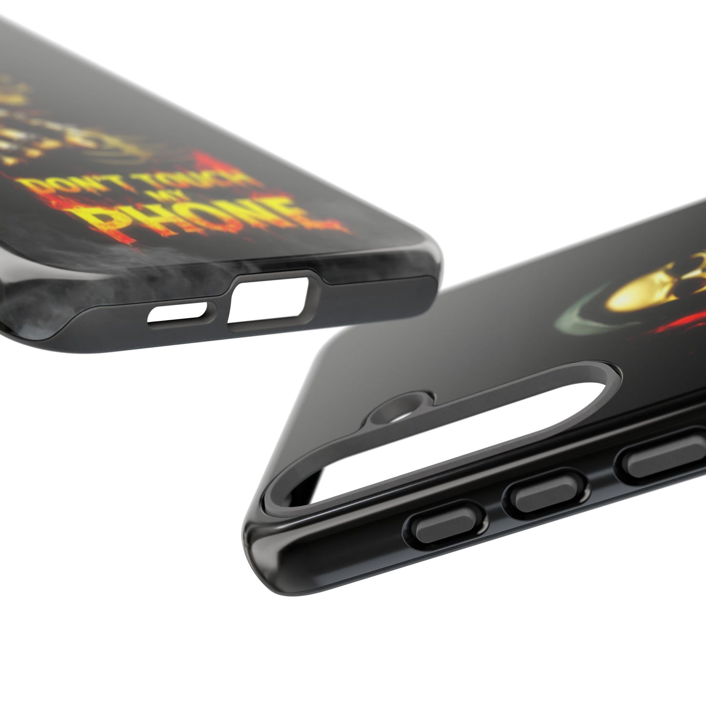 Skull Design Samsung Phone Case, Don't Touch My Phone Mobile Cover