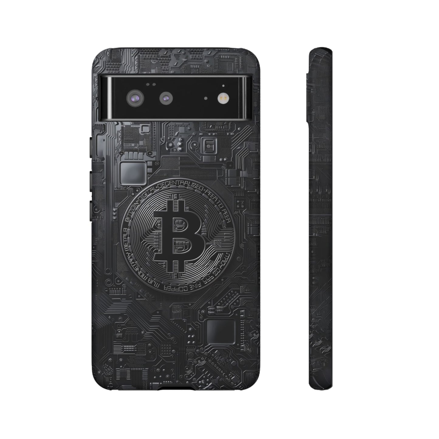 Bitcoin Google Pixel Tough Phone Case, Cryptocurrency Protection Cover