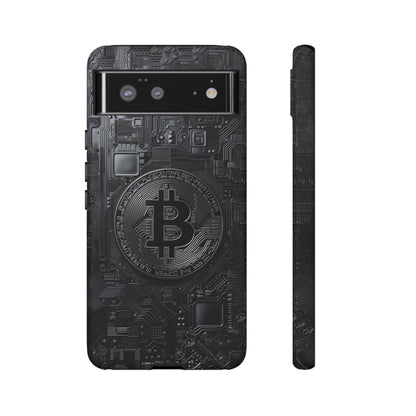 Bitcoin Google Pixel Tough Phone Case, Cryptocurrency Protection Cover