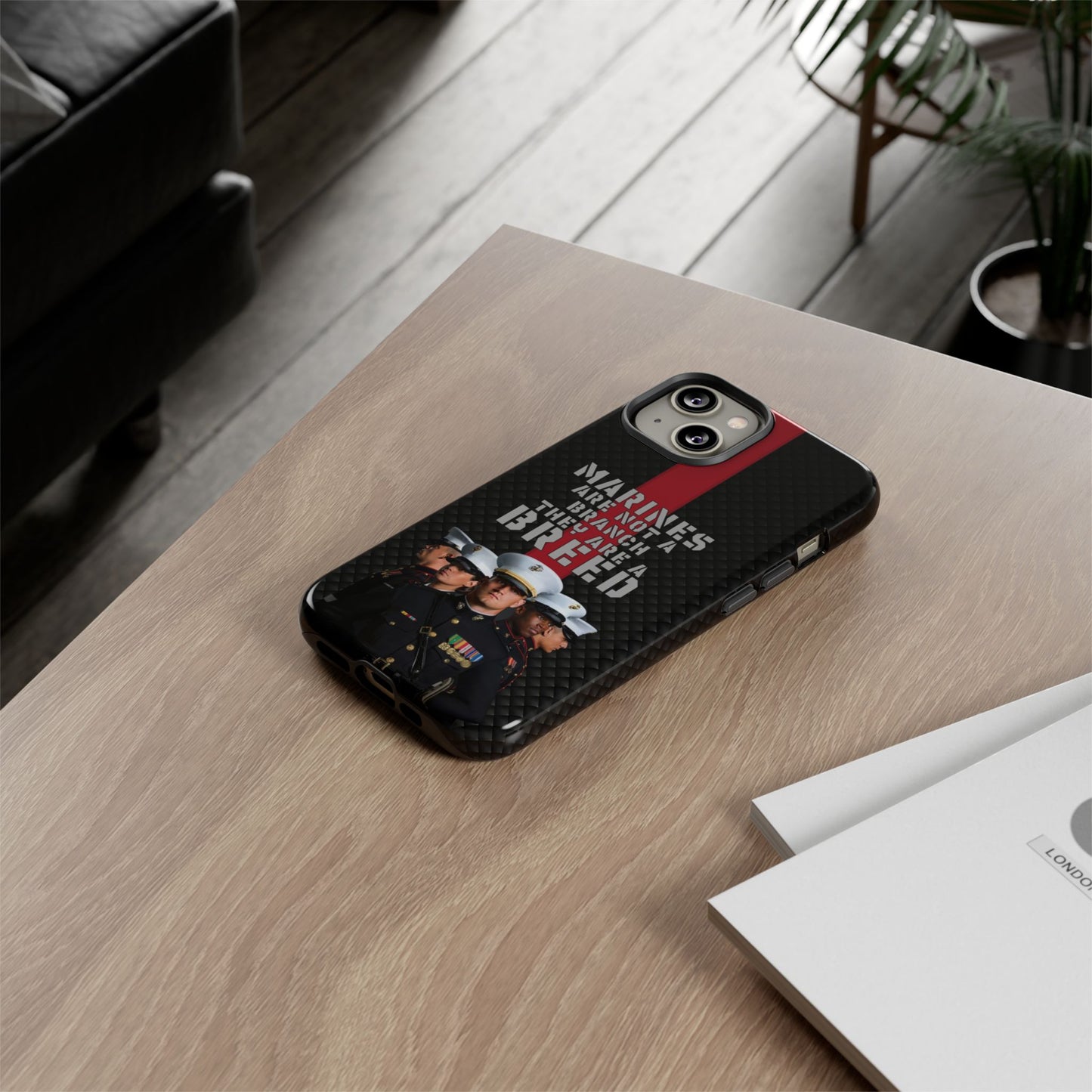 Marine Corps Tough iPhone Case - Proud Military Supporter