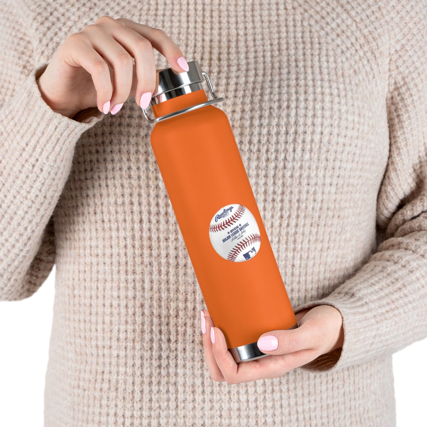 Baseball Copper Vacuum Insulated Bottle, 22oz