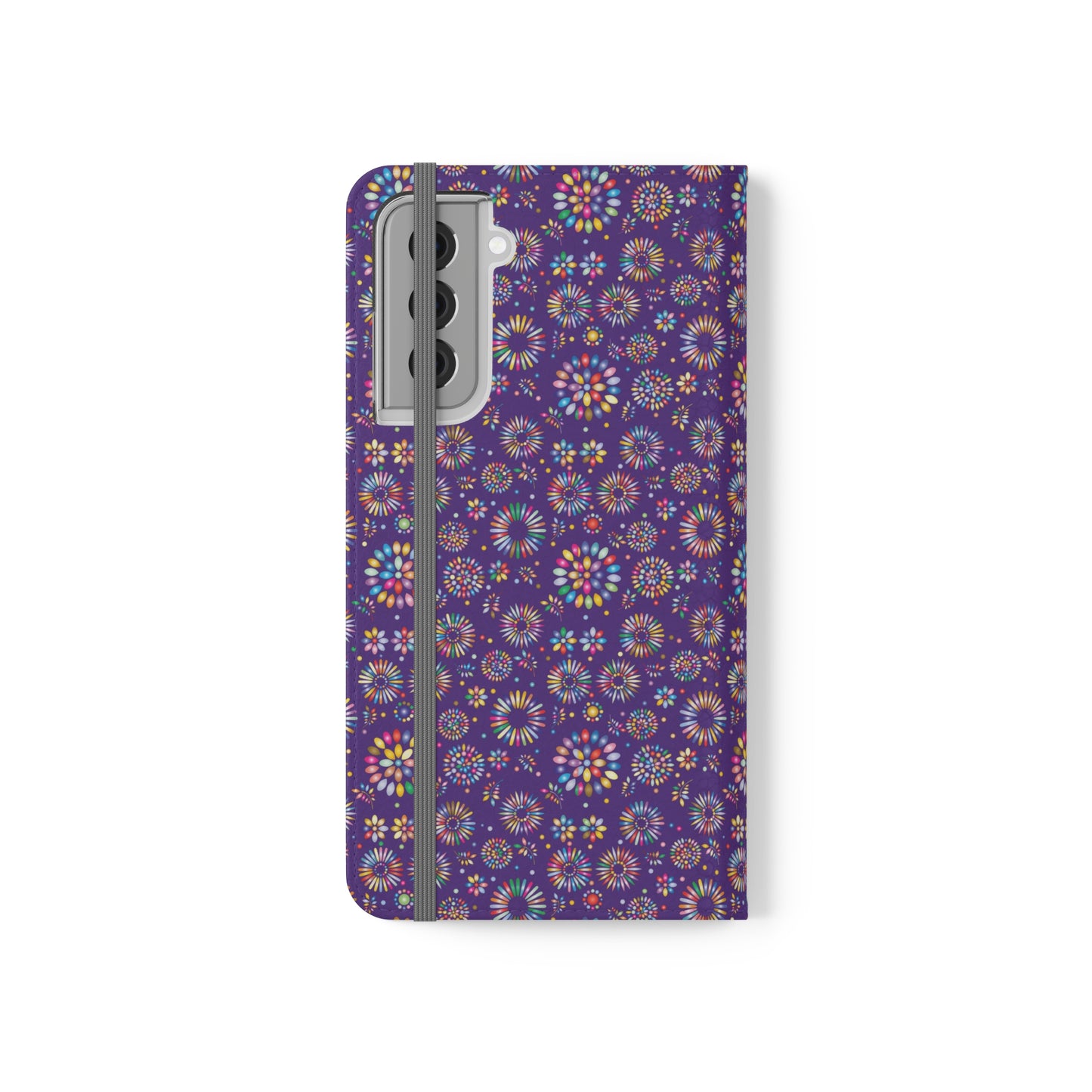 Vibrant Vibes Flip Cases / Purple