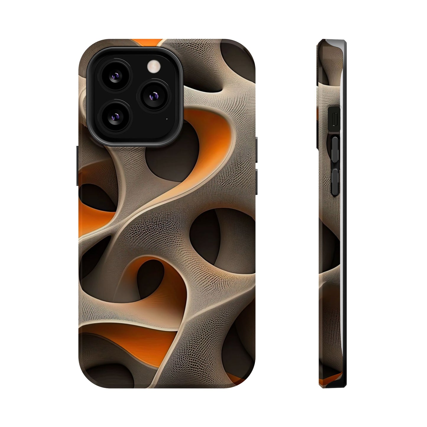 Stylish Magnetic Phone Cases, Abstract Geometric Design