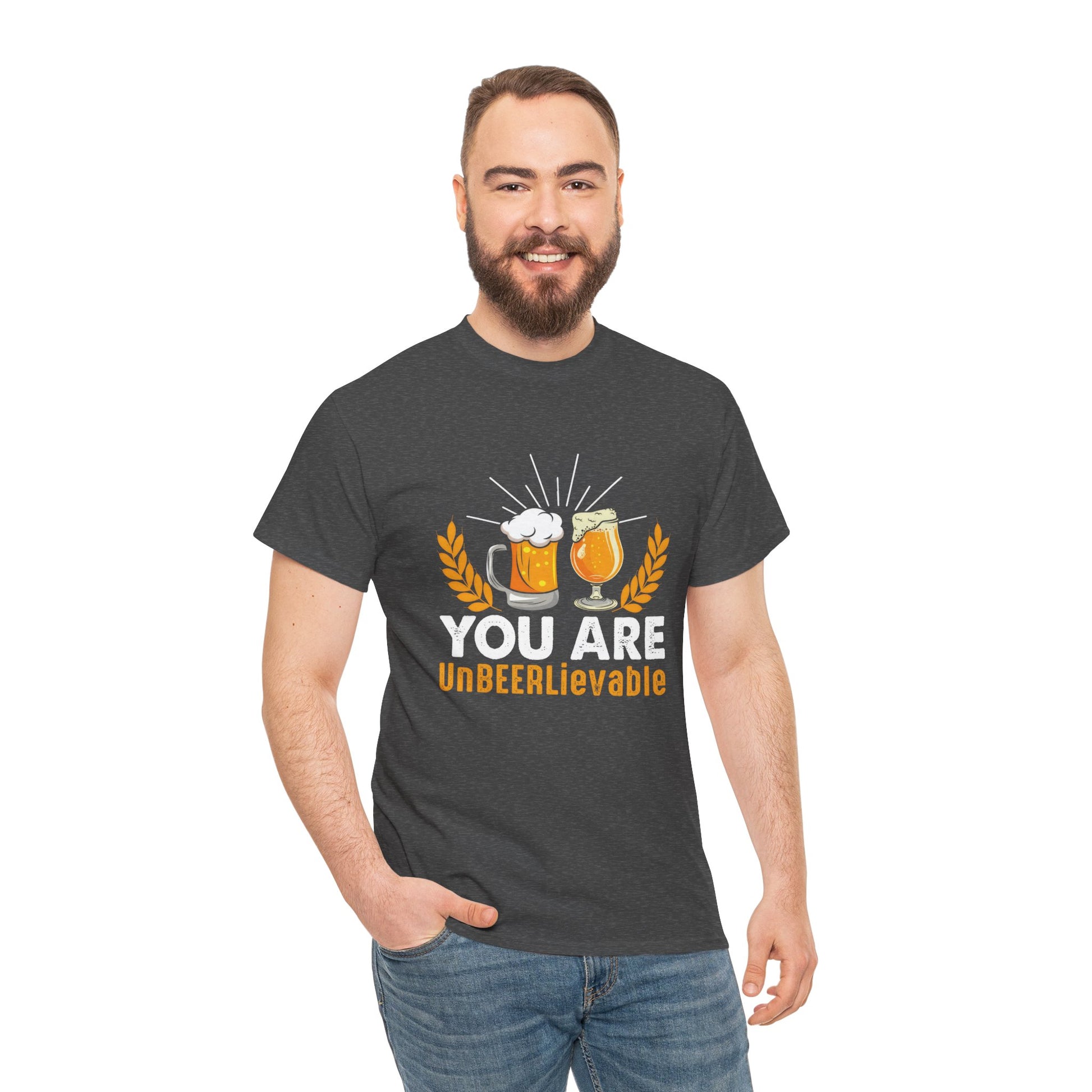 Funny Beer Slogan Tee, You Are UnBEERLievable