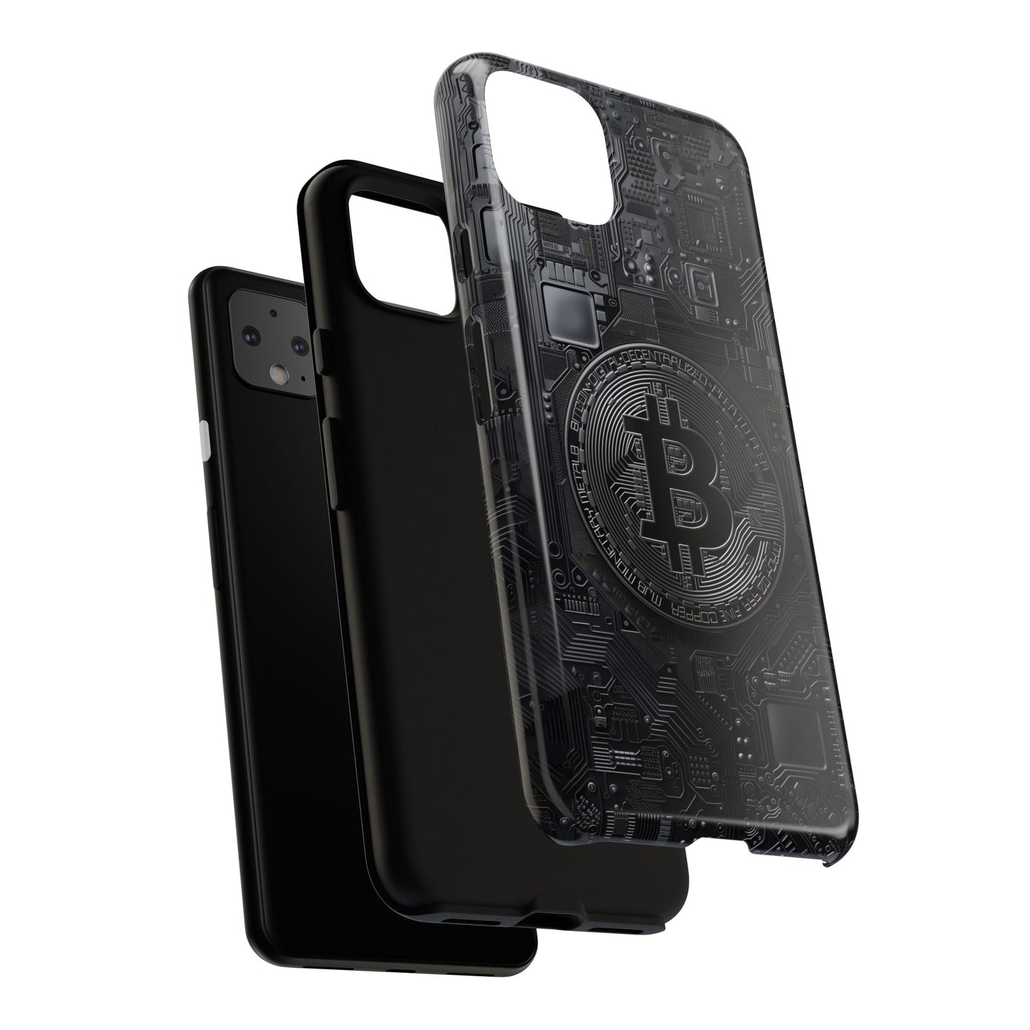 Bitcoin Google Pixel Tough Phone Case, Cryptocurrency Protection Cover