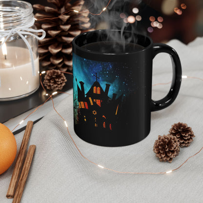 Halloween Night Ride  Black Mug (11oz, 15oz)