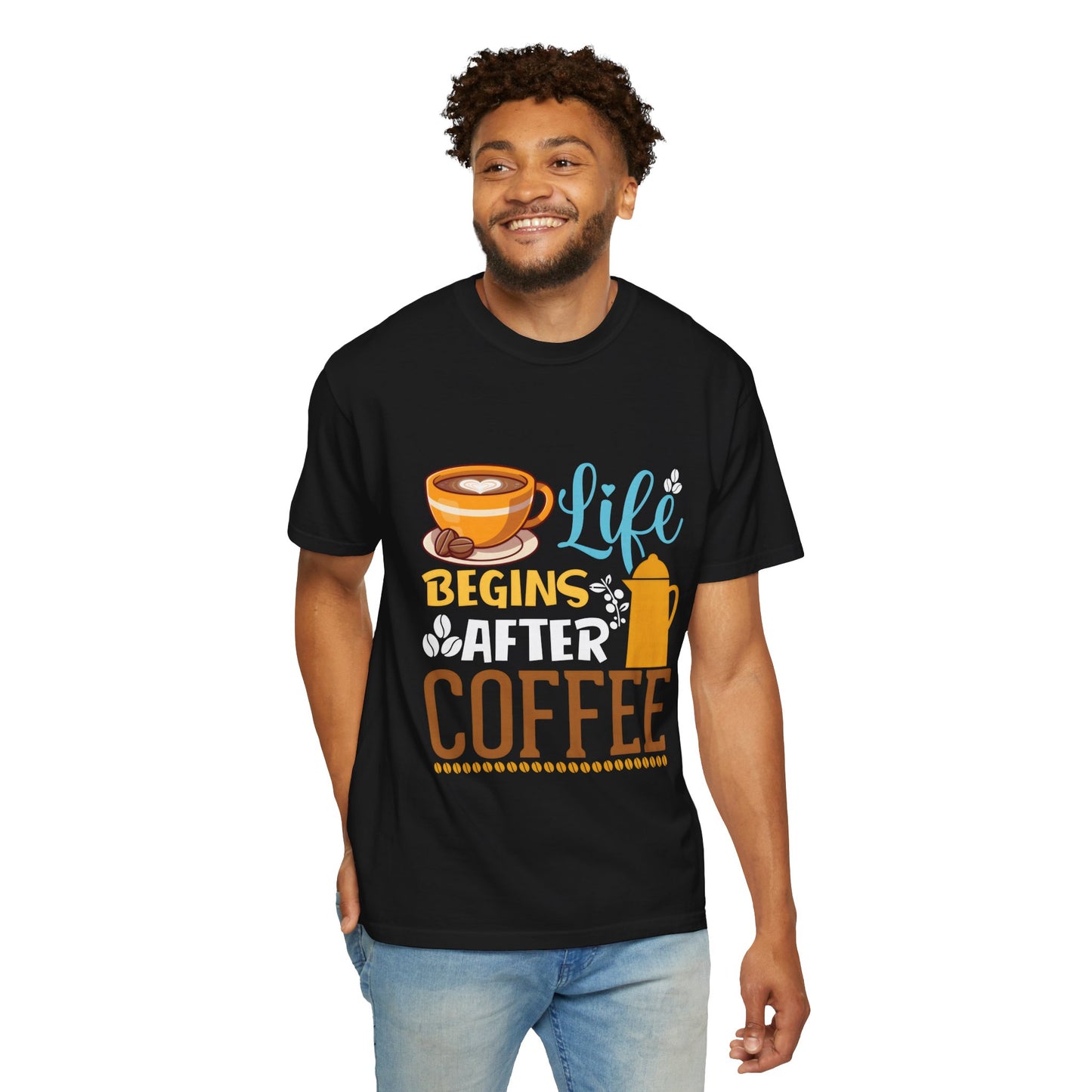 Unisex Life Begins After Coffee T-Shirt - Perfect for Coffee Lovers
