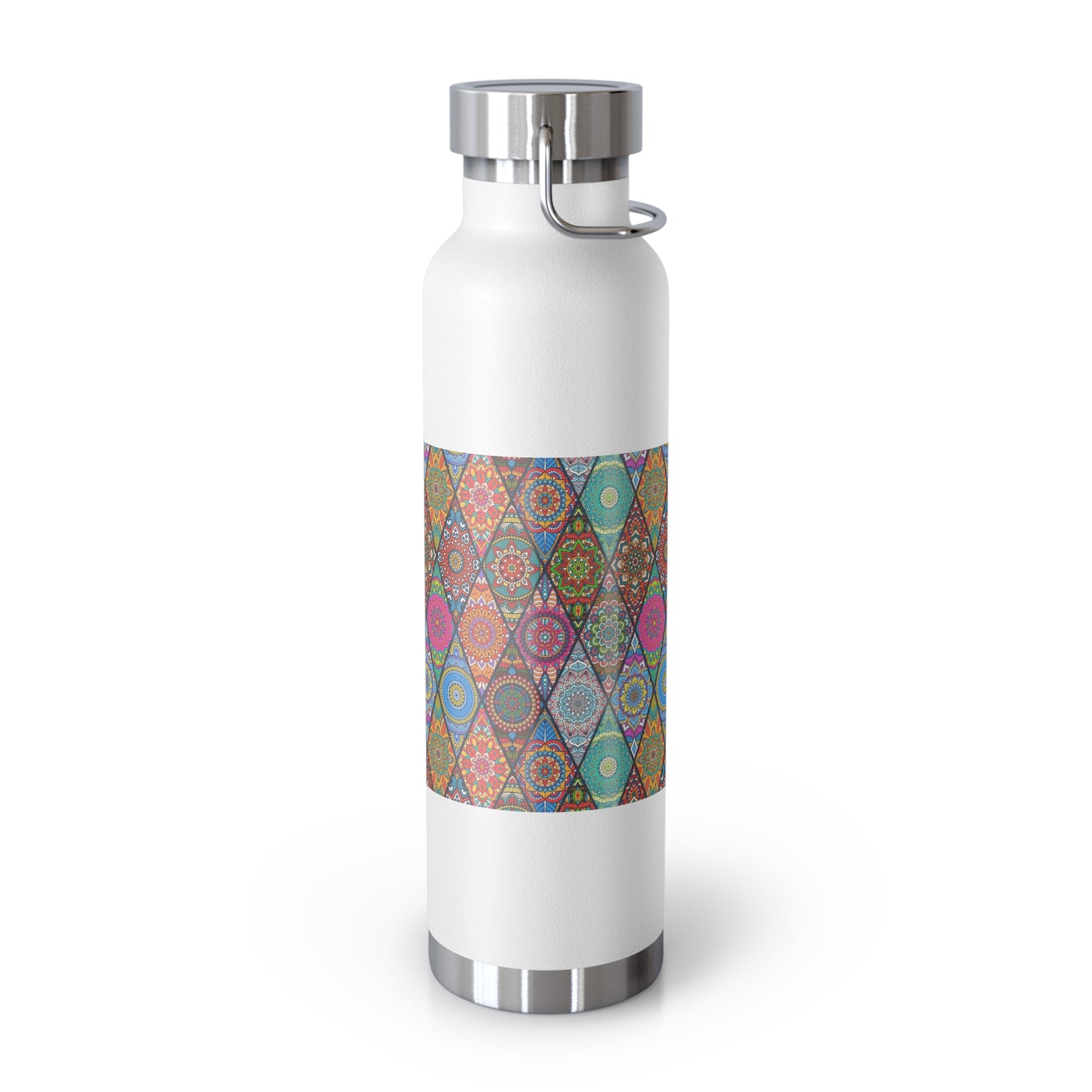 Mandala Argyle Copper Vacuum Insulated Bottle, 22oz