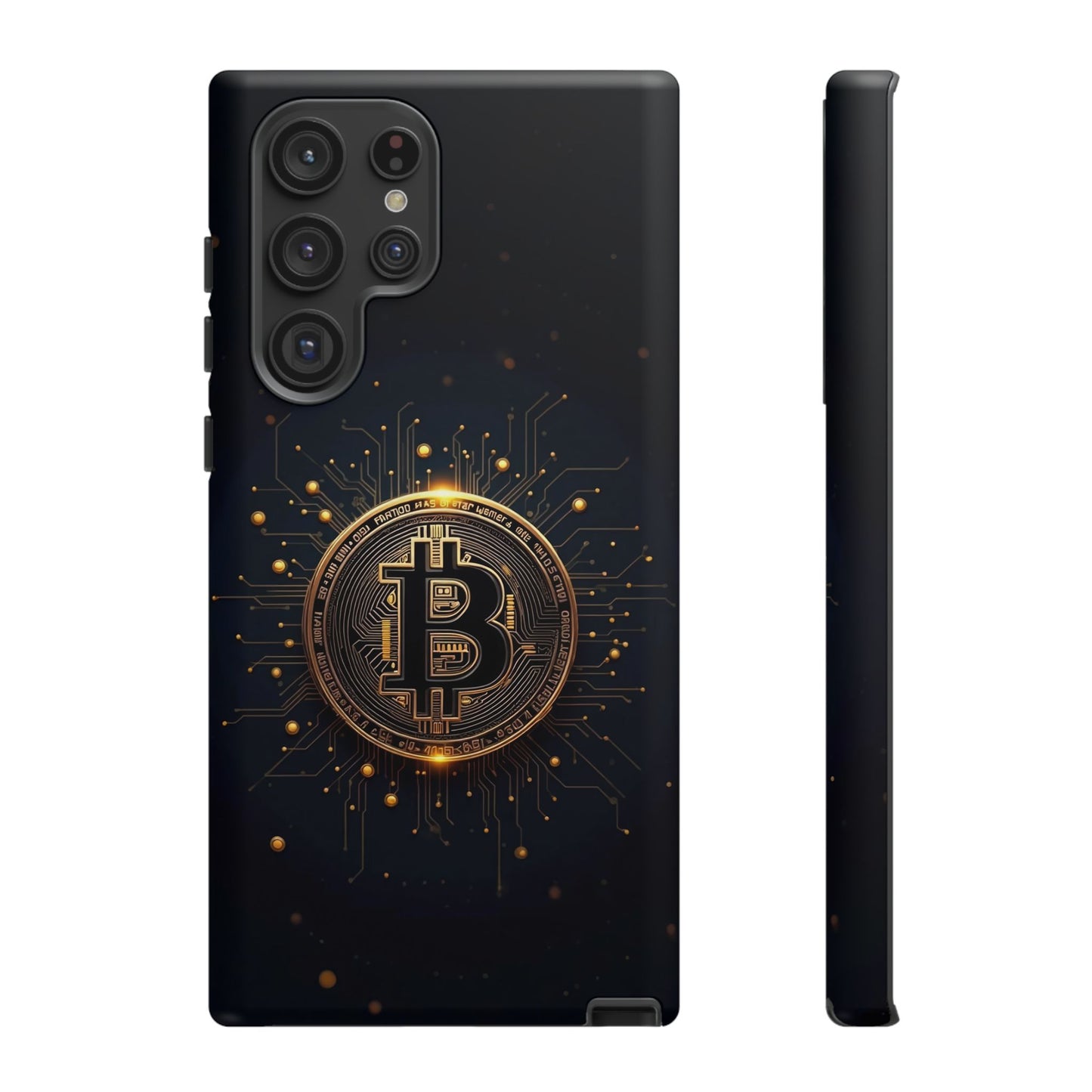 Bitcoin Samsung Tough Case for Smartphones, Crypto Lover Phone Accessory