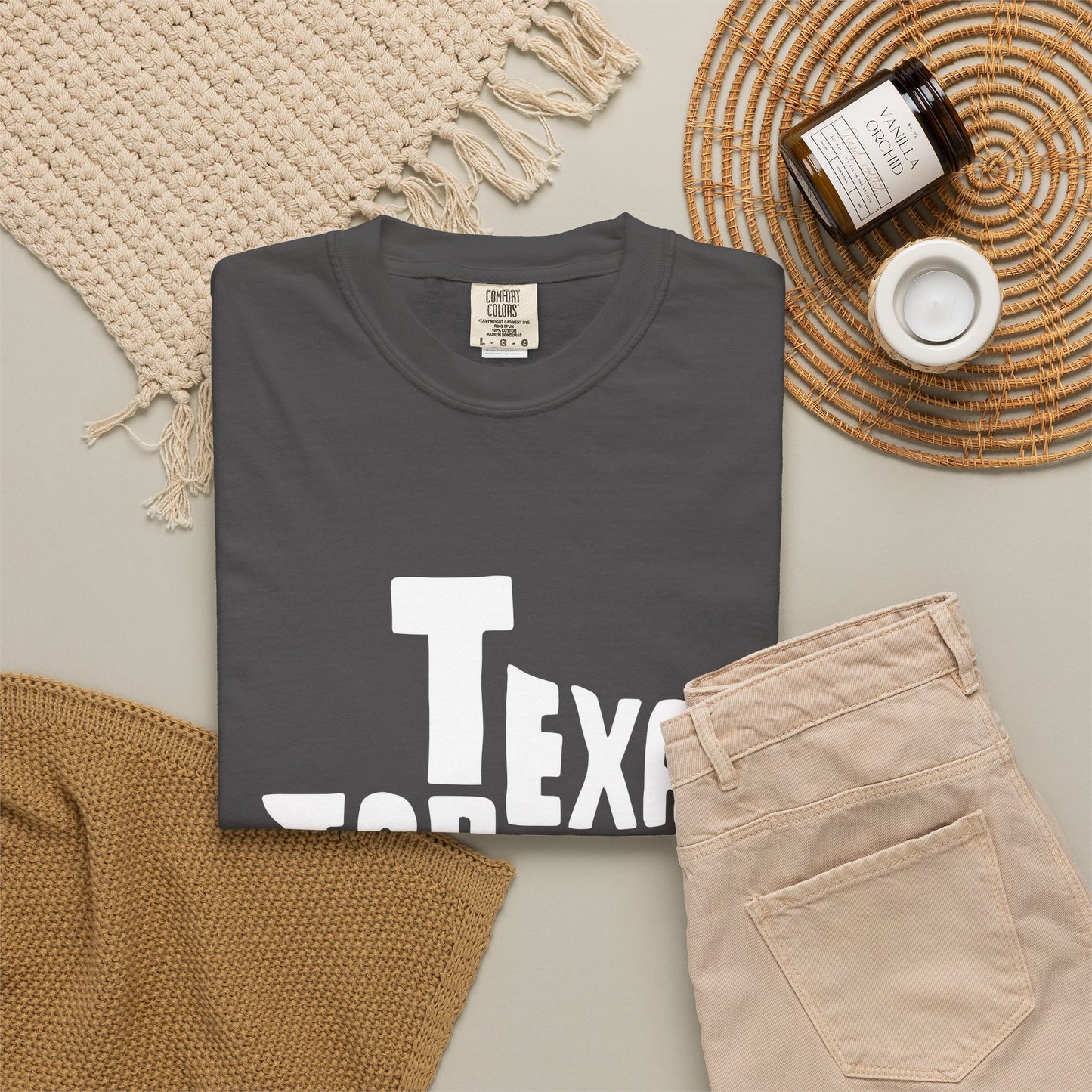 Texas Forever Garment-Dyed Unisex T-Shirt – Casual Comfort for Proud Texans