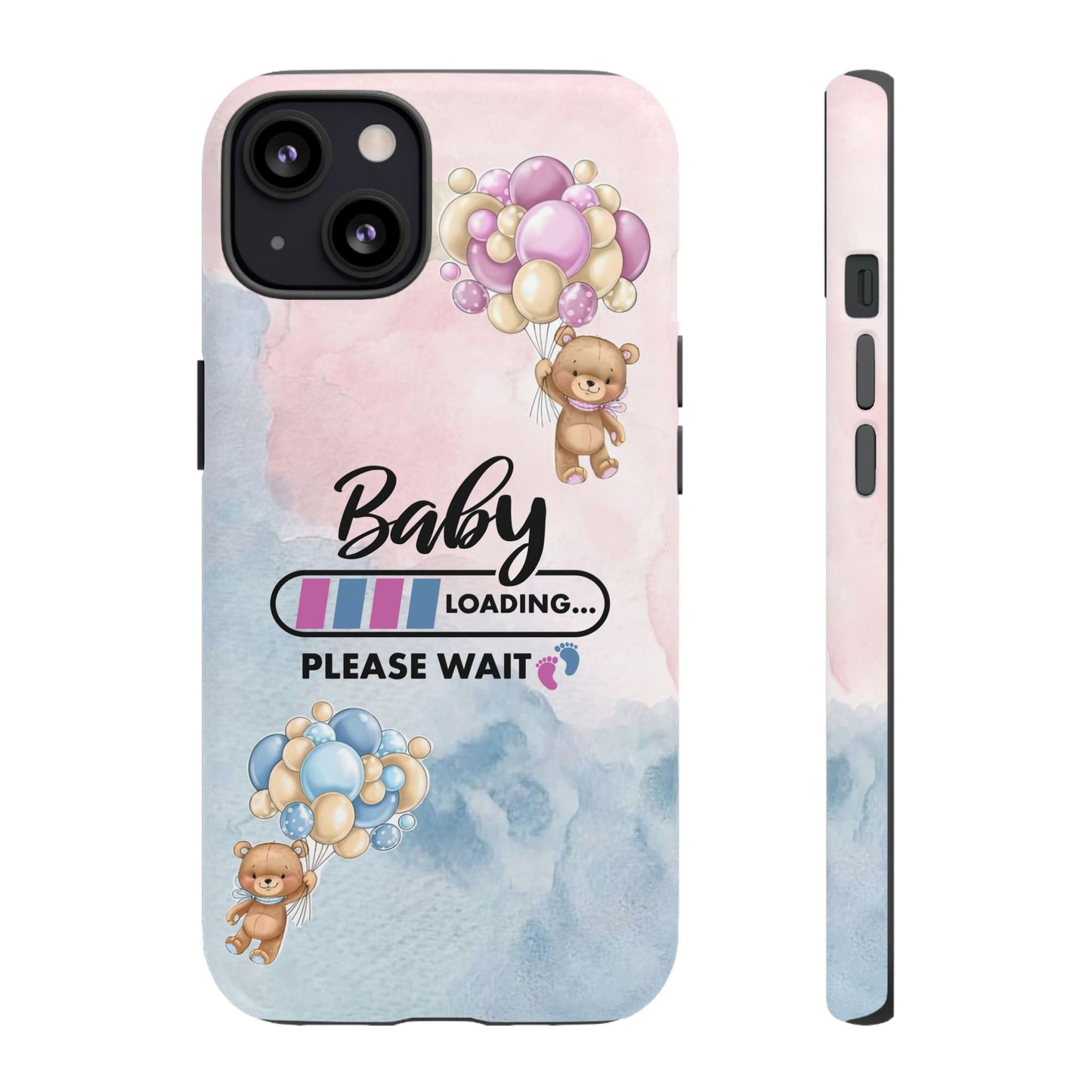 Cute Baby Loading Phone Case for iPhone - Maternity Cover for Pregnancy Reveal or Baby Shower