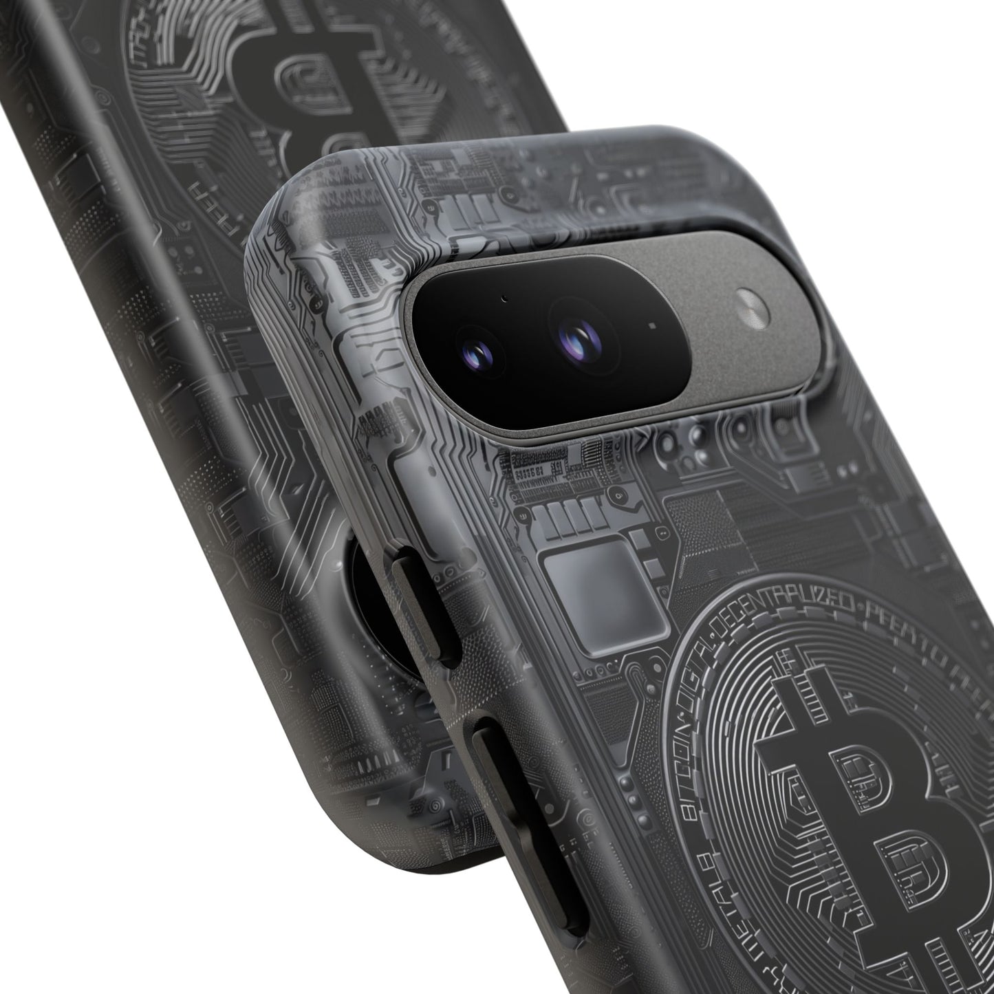 Bitcoin Google Pixel Tough Phone Case, Cryptocurrency Protection Cover