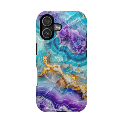 Blue Agate Magnetic Phone Case