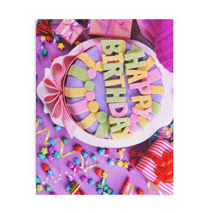 Happy Birthday Puzzle - Colorful 120/252/500-Piece Celebration Jigsaw