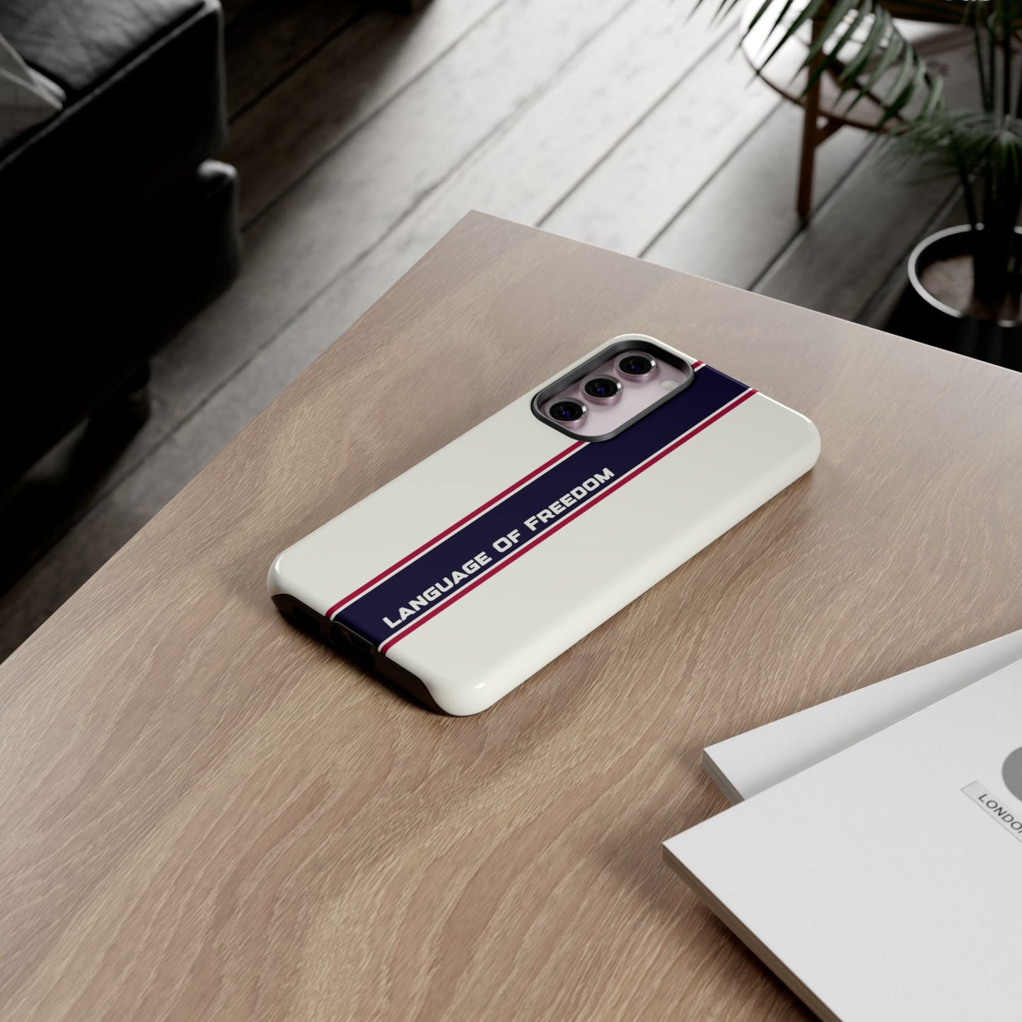 Language of Freedom Tough Case – Minimalist Design