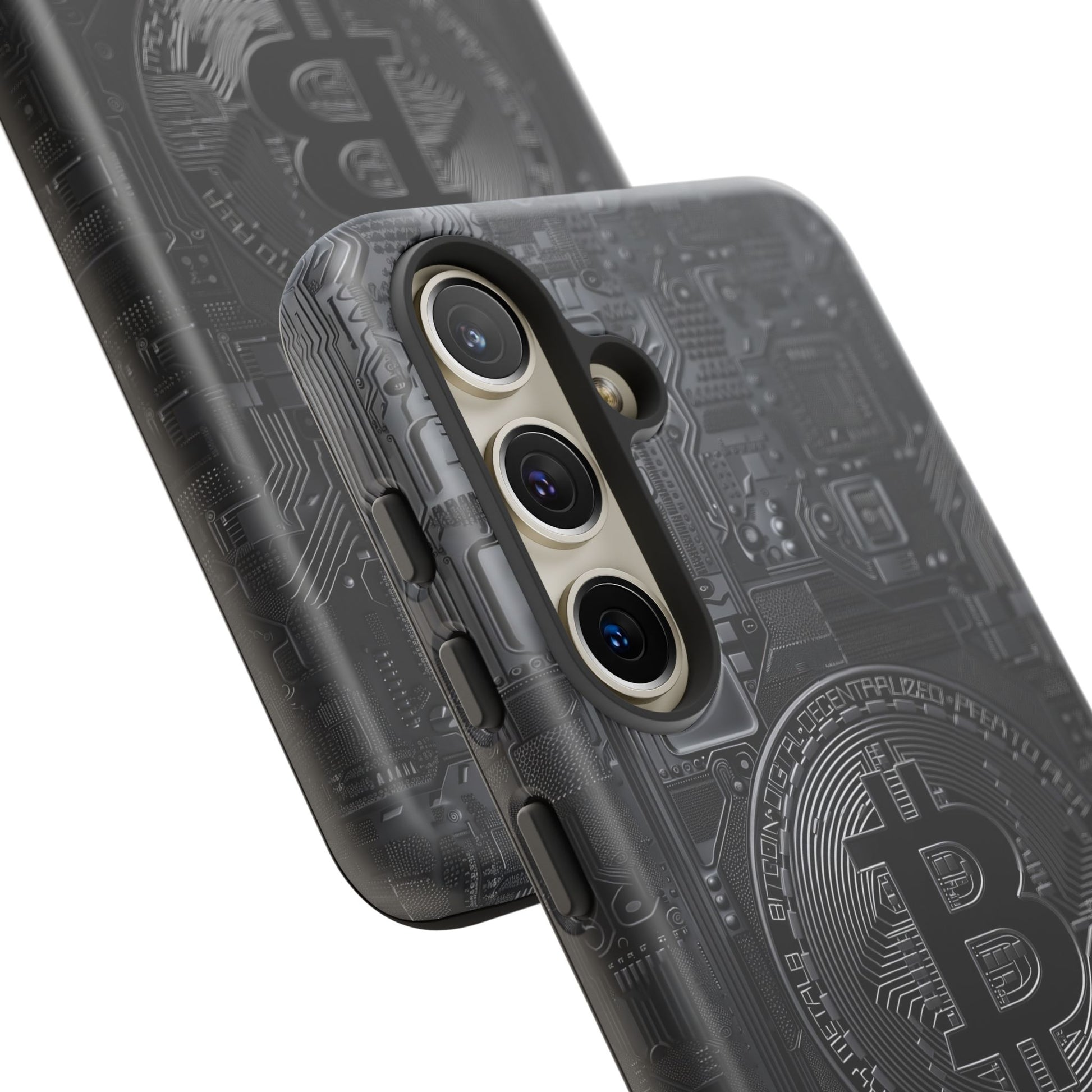 Bitcoin Samsung Tough Phone Case, Cryptocurrency Protection Cover