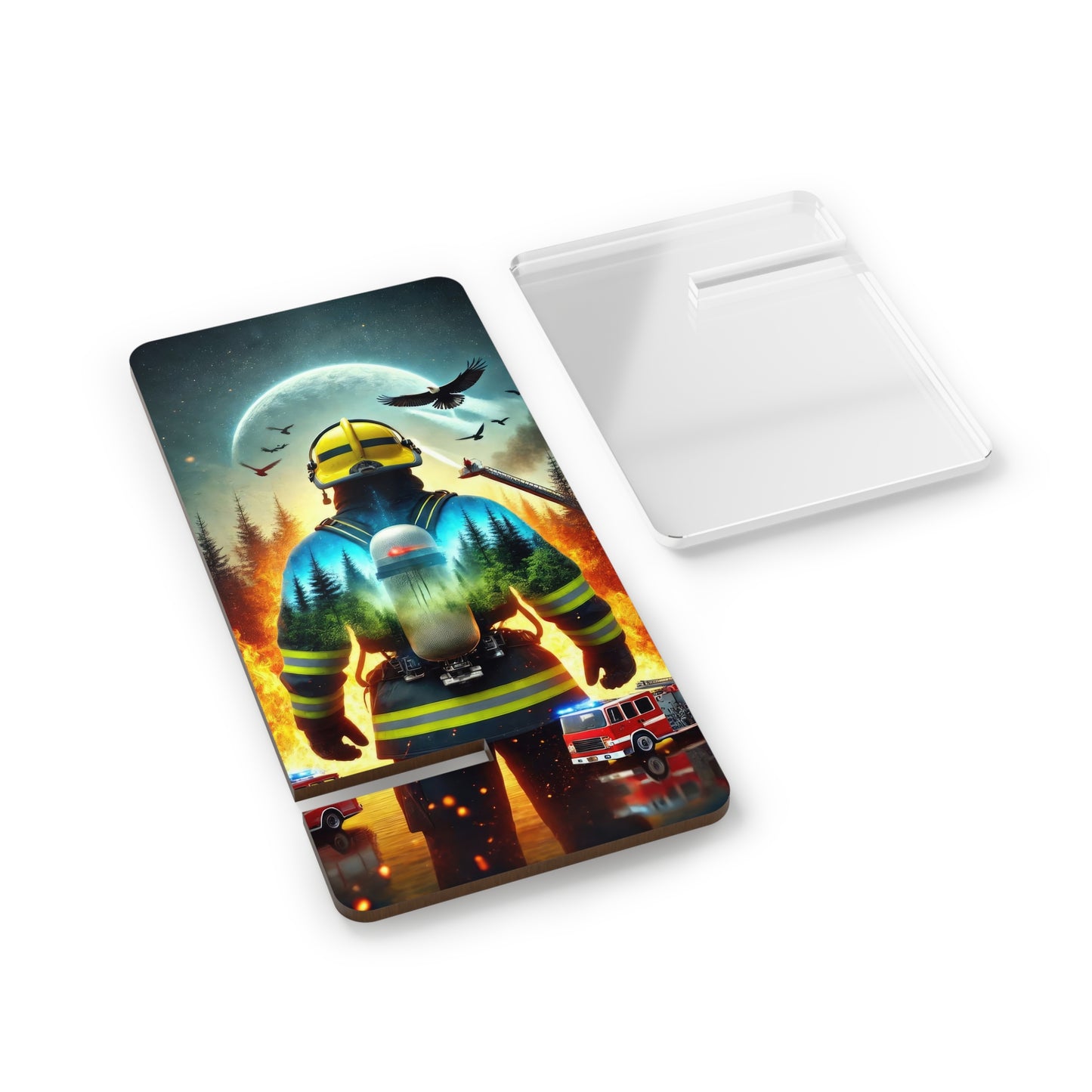 Firefighter Smartphone Display Stand