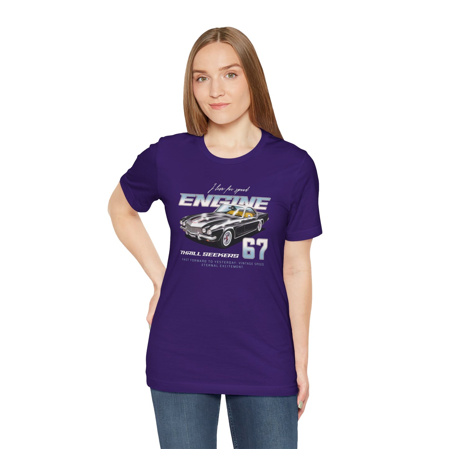 I Live For Speed Engine Unisex Jersey Short Sleeve Tee