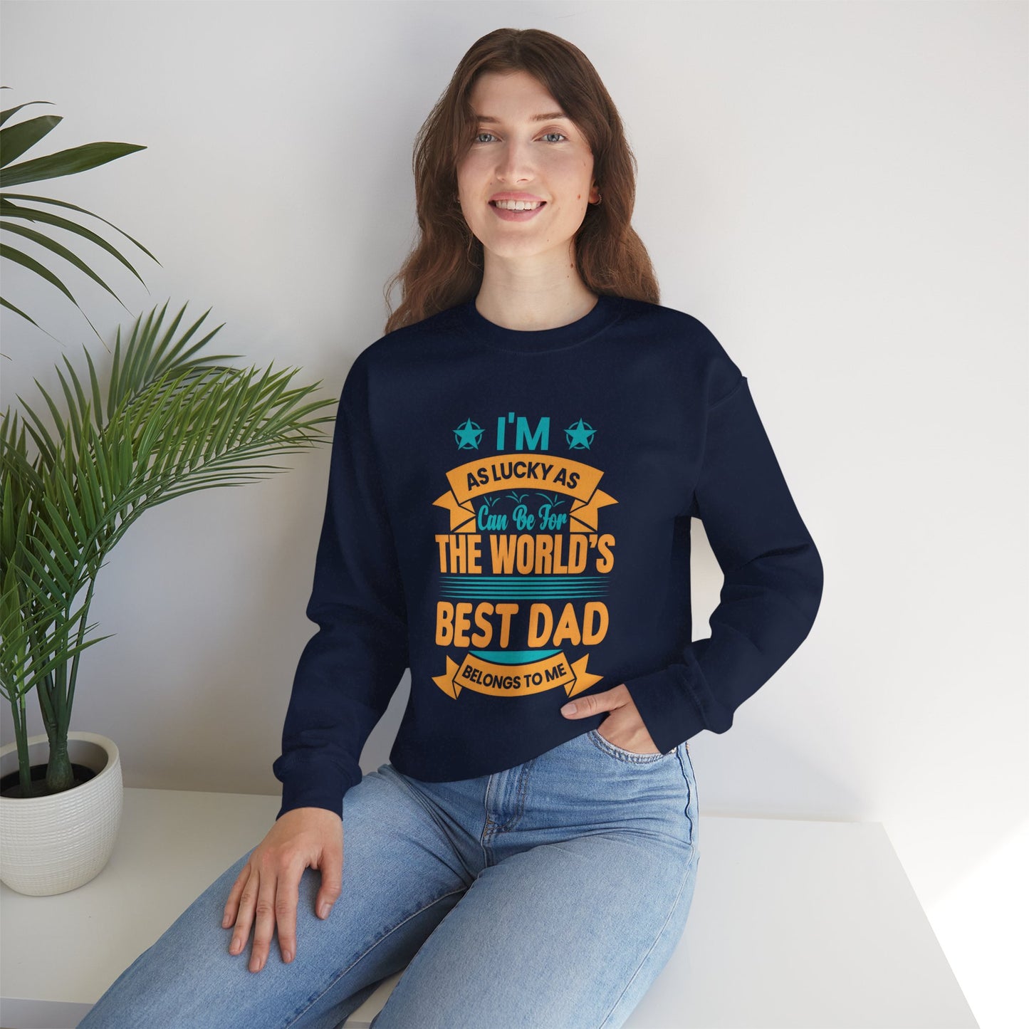 World's Best Dad Sweatshirt | Unisex Heavy Blend™ Crewneck