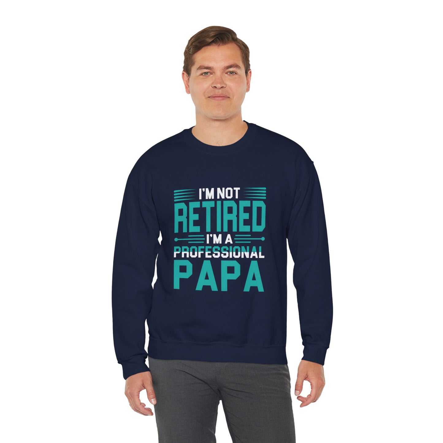 Professional Papa Crewneck Sweatshirt - Fun Retirement Gift for Dads