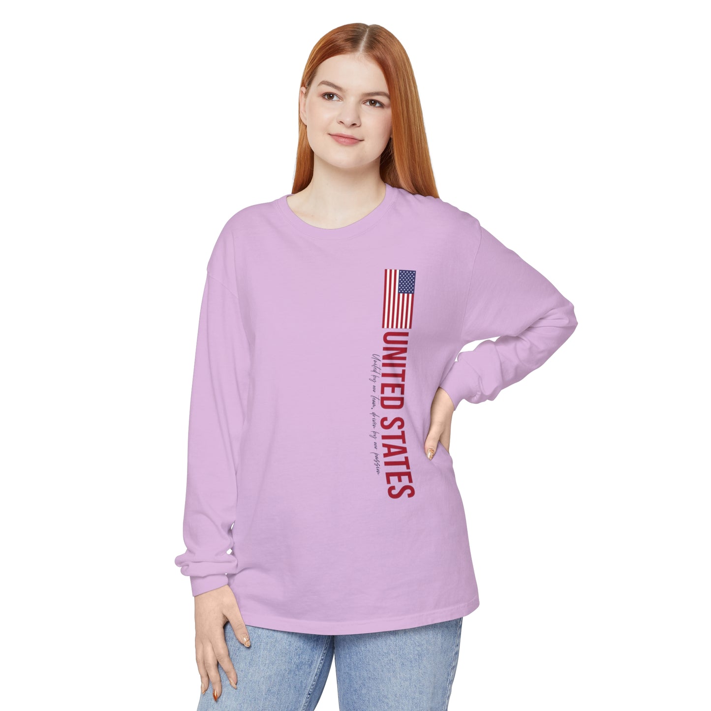 Patriotic Long Sleeve T-Shirt - One Nation, One Dream