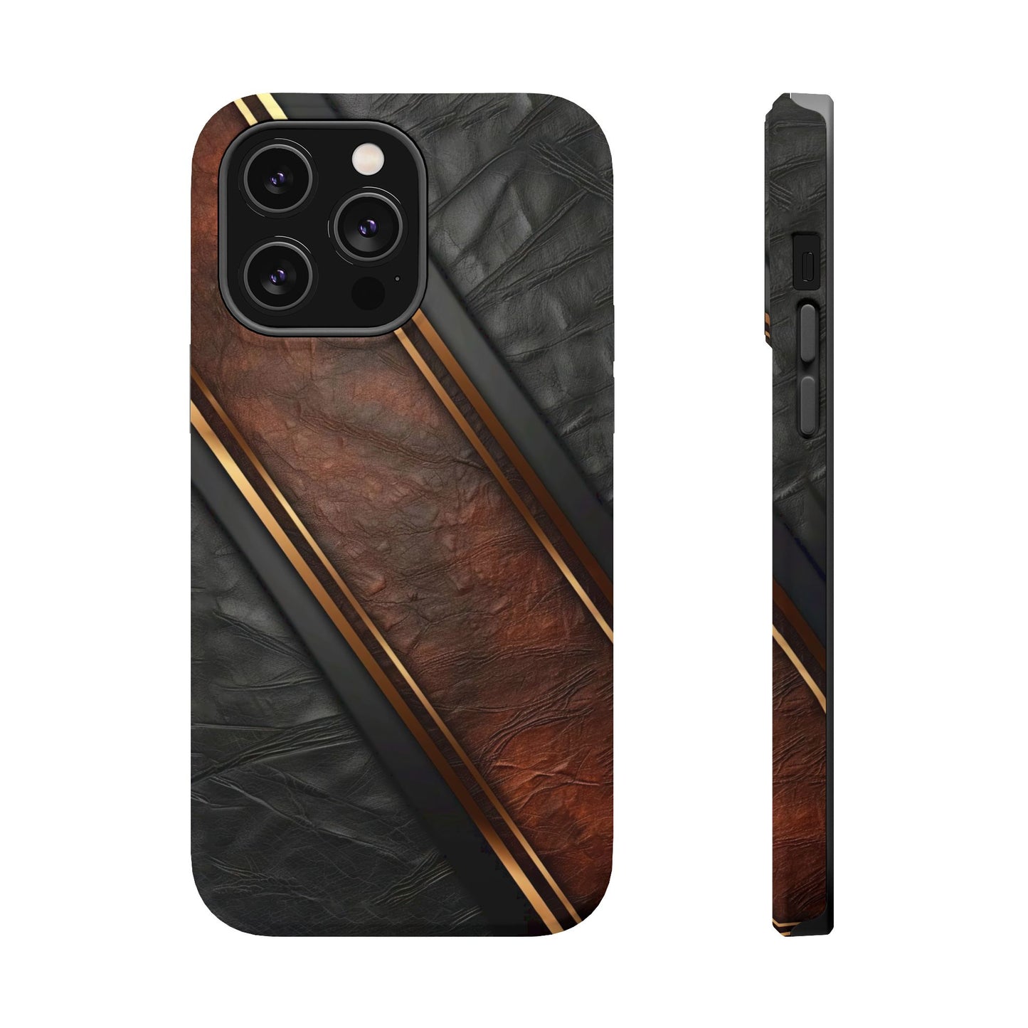 Stylish Leather Texture Magnetic Tough Cases