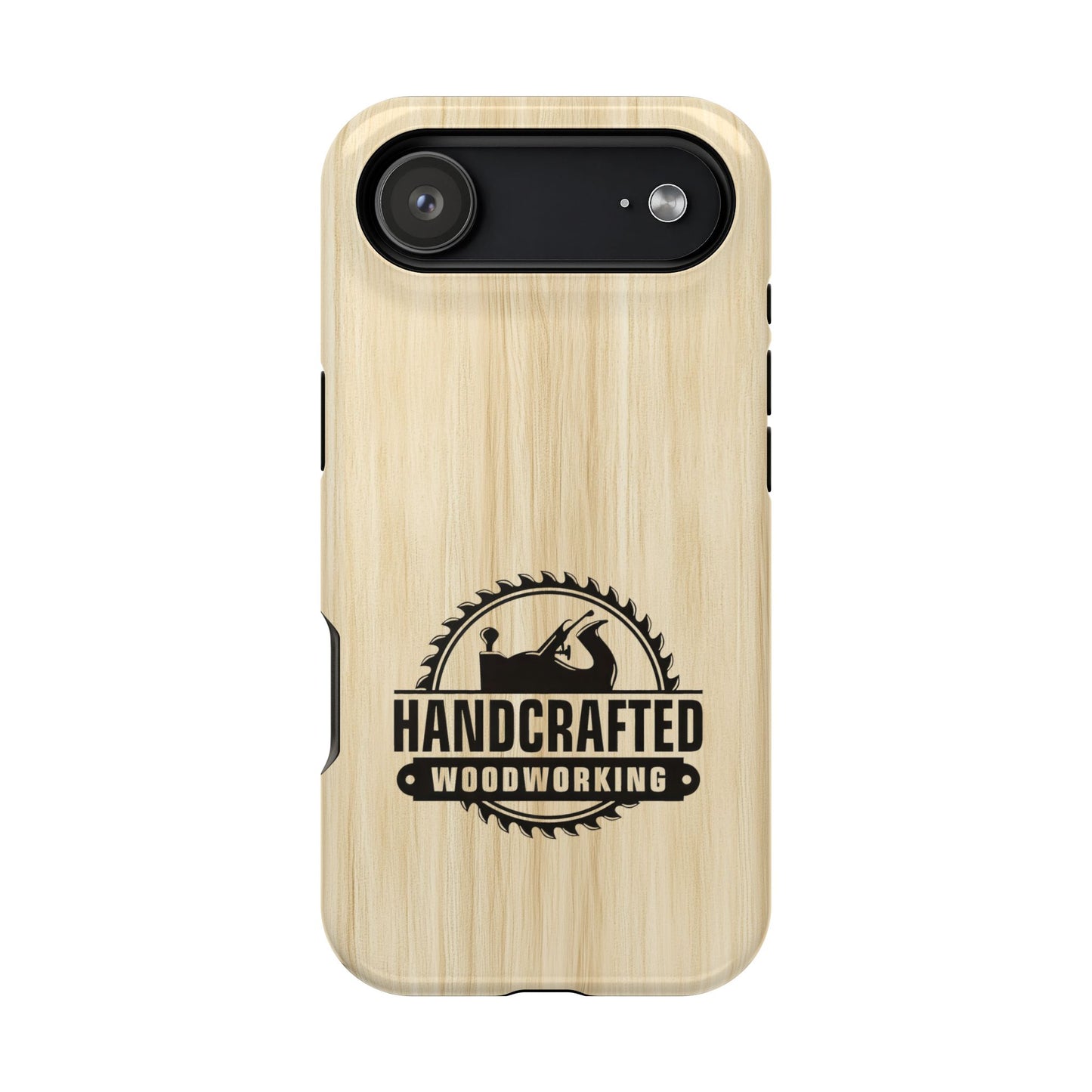 Handcrafted Woodworking Logo Magnetic Phone Cases