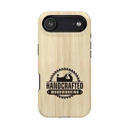 Handcrafted Woodworking Logo Magnetic Phone Cases
