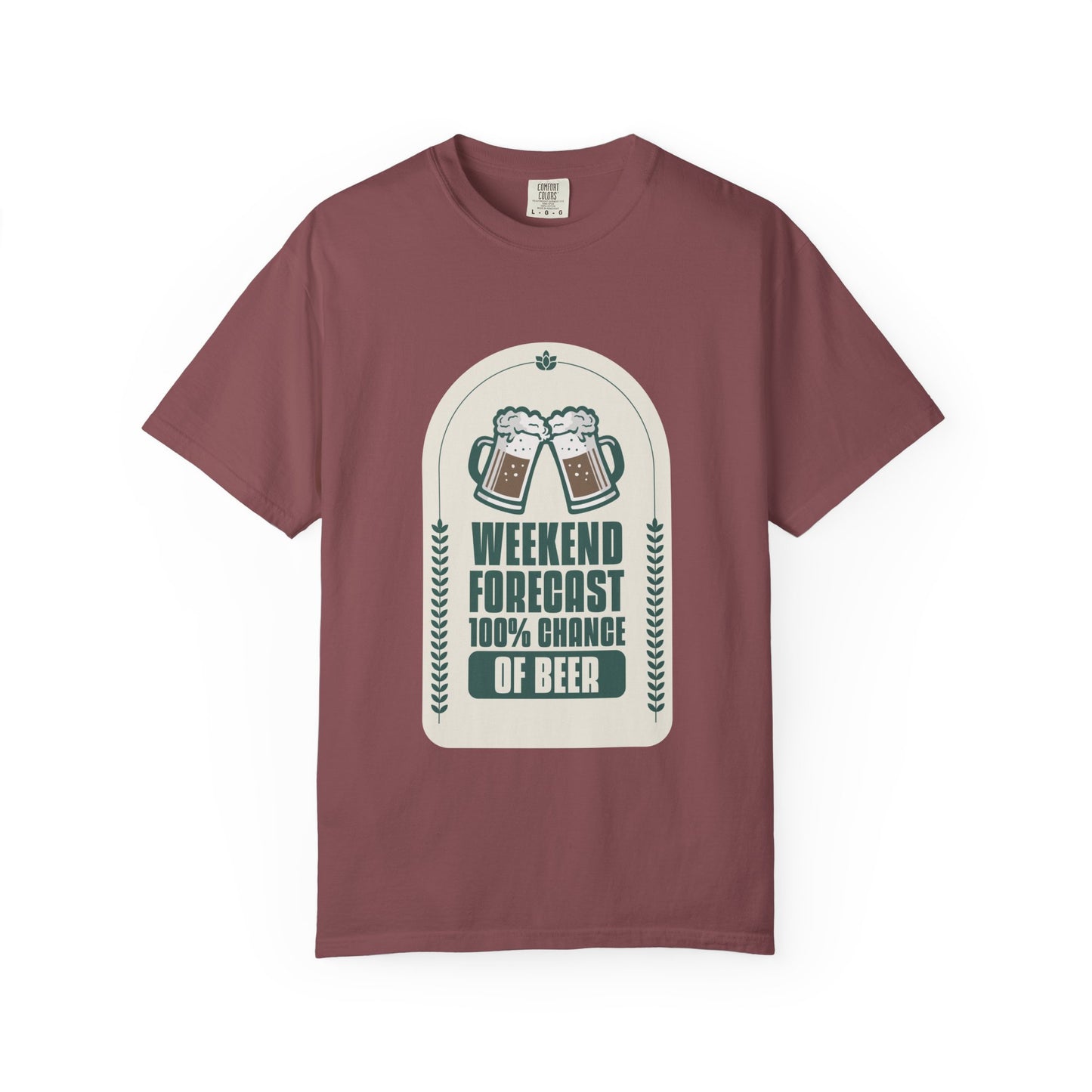 Weekend Forecast 100% Chance Of Beer T-shirt