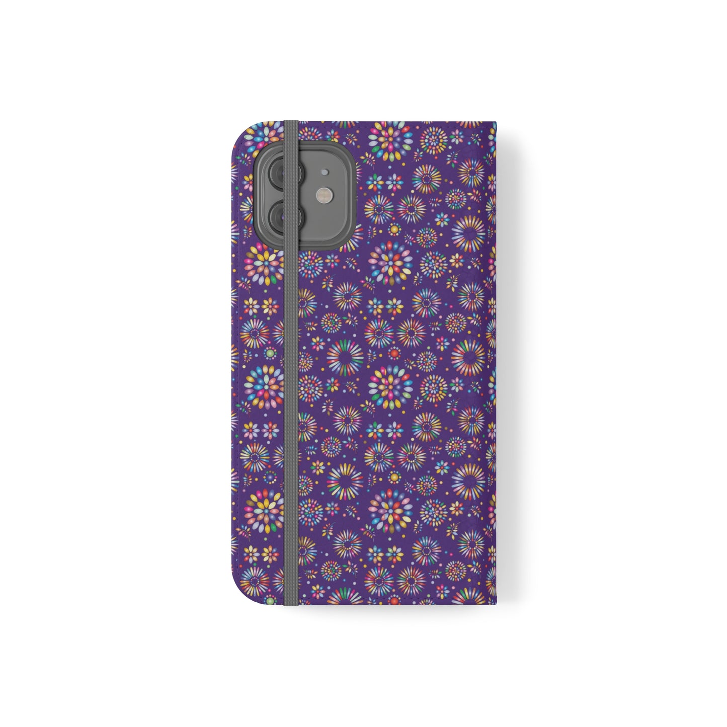 Vibrant Vibes Flip Cases / Purple