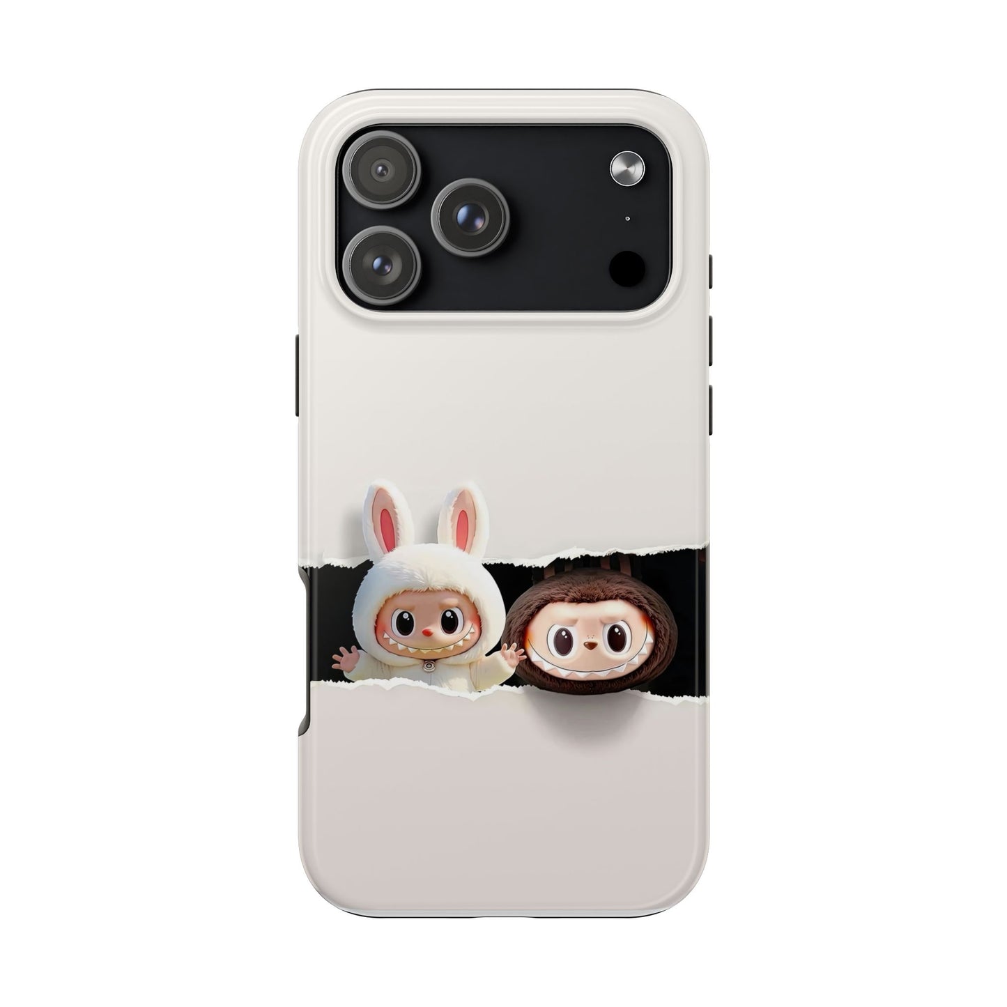 The Monsters Tough Case for iPhone Models and Variations – Dual Layer Protective Cover, Playful Design, Cute Mobile Accessory