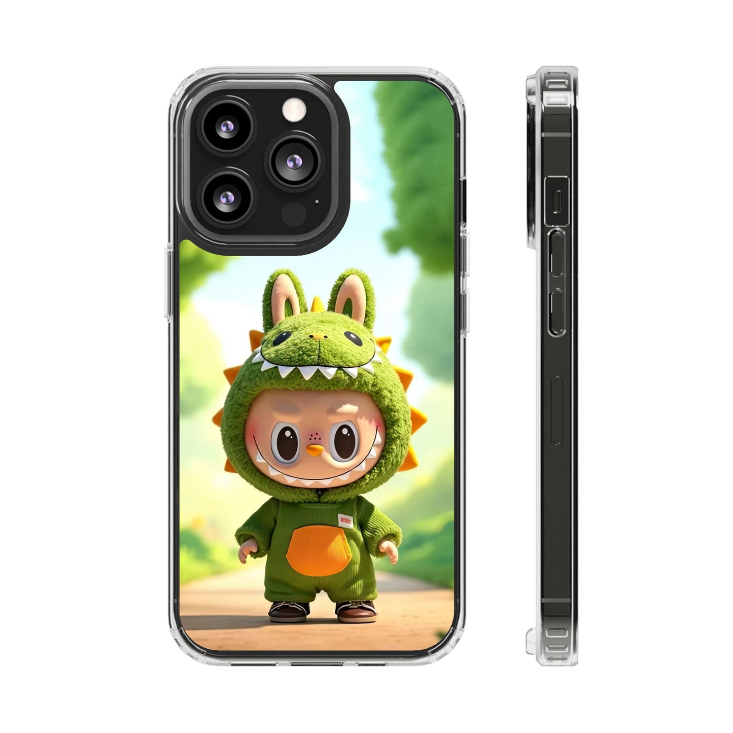 The Monsters Clear Case for iPhone Models – Playful Dinosaur Design