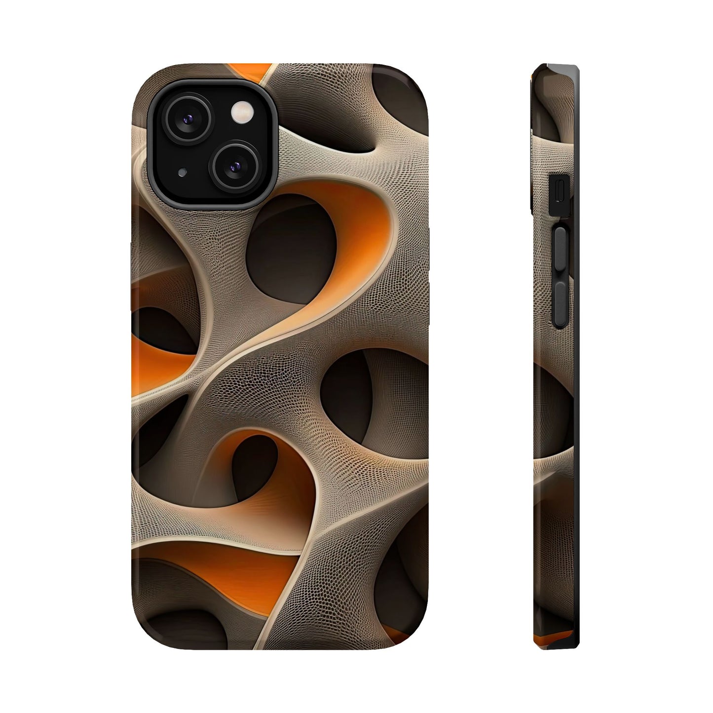 Stylish Magnetic Phone Cases, Abstract Geometric Design