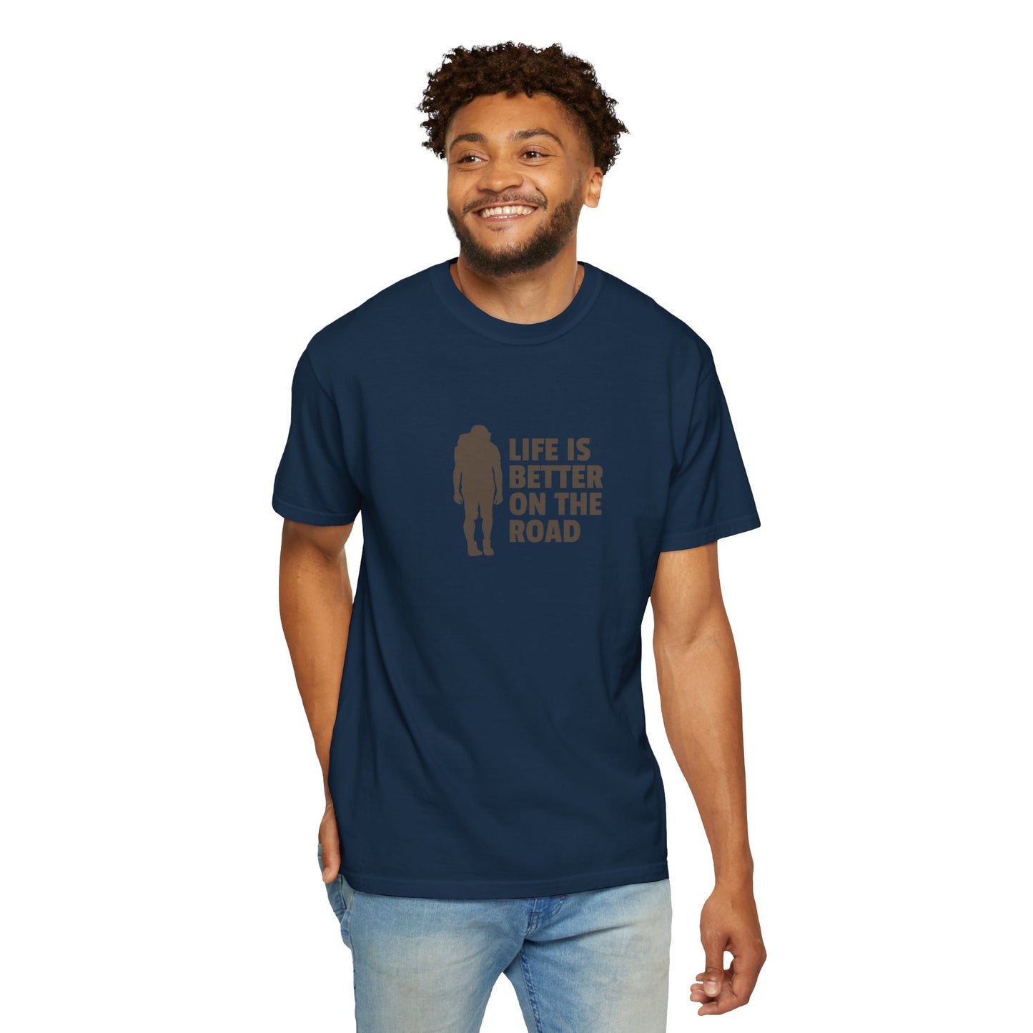 Life Is Better On The Road Unisex Garment-Dyed T-shirt