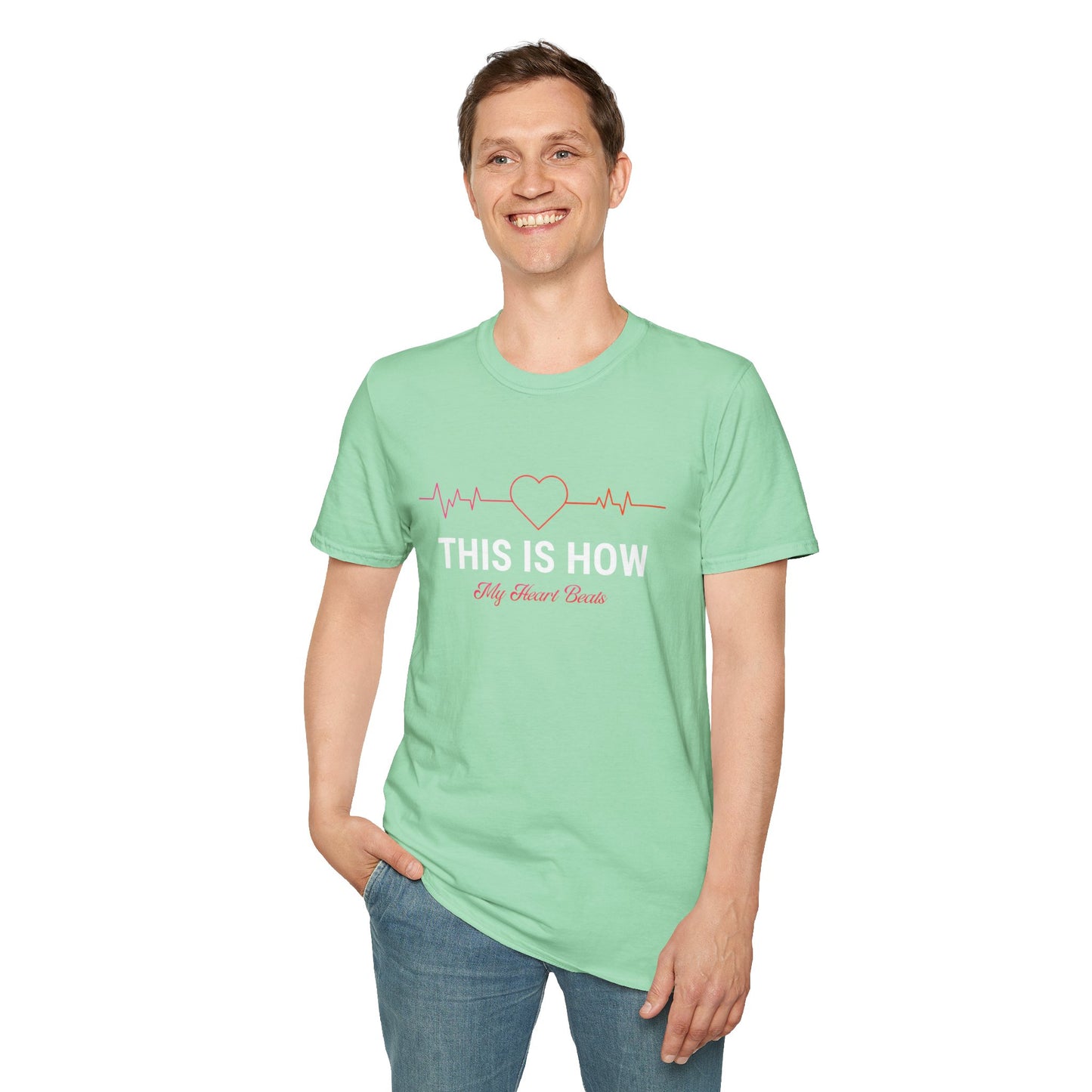 This Is How My Heart Beats Unisex Softstyle T-Shirt