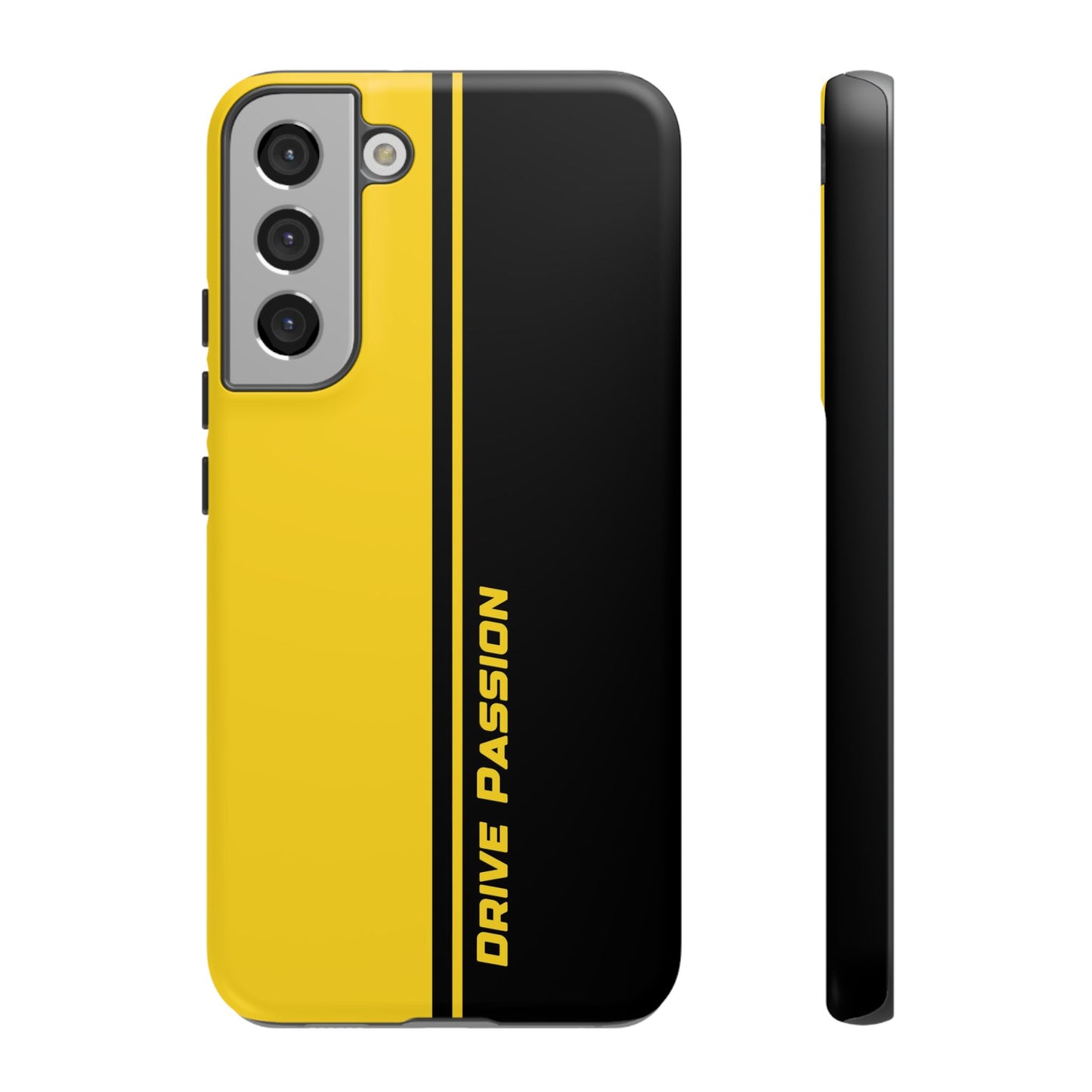 Drive Passion Tough Case – Bold Yellow & Black Design