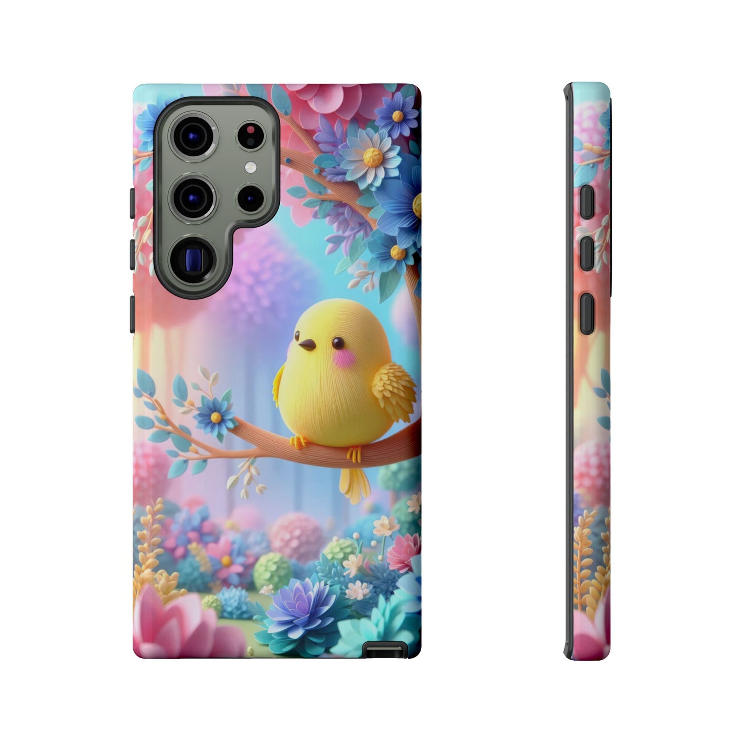 Colorful Bird Samsung Phone Case, Spring Vibe Mobile Shell