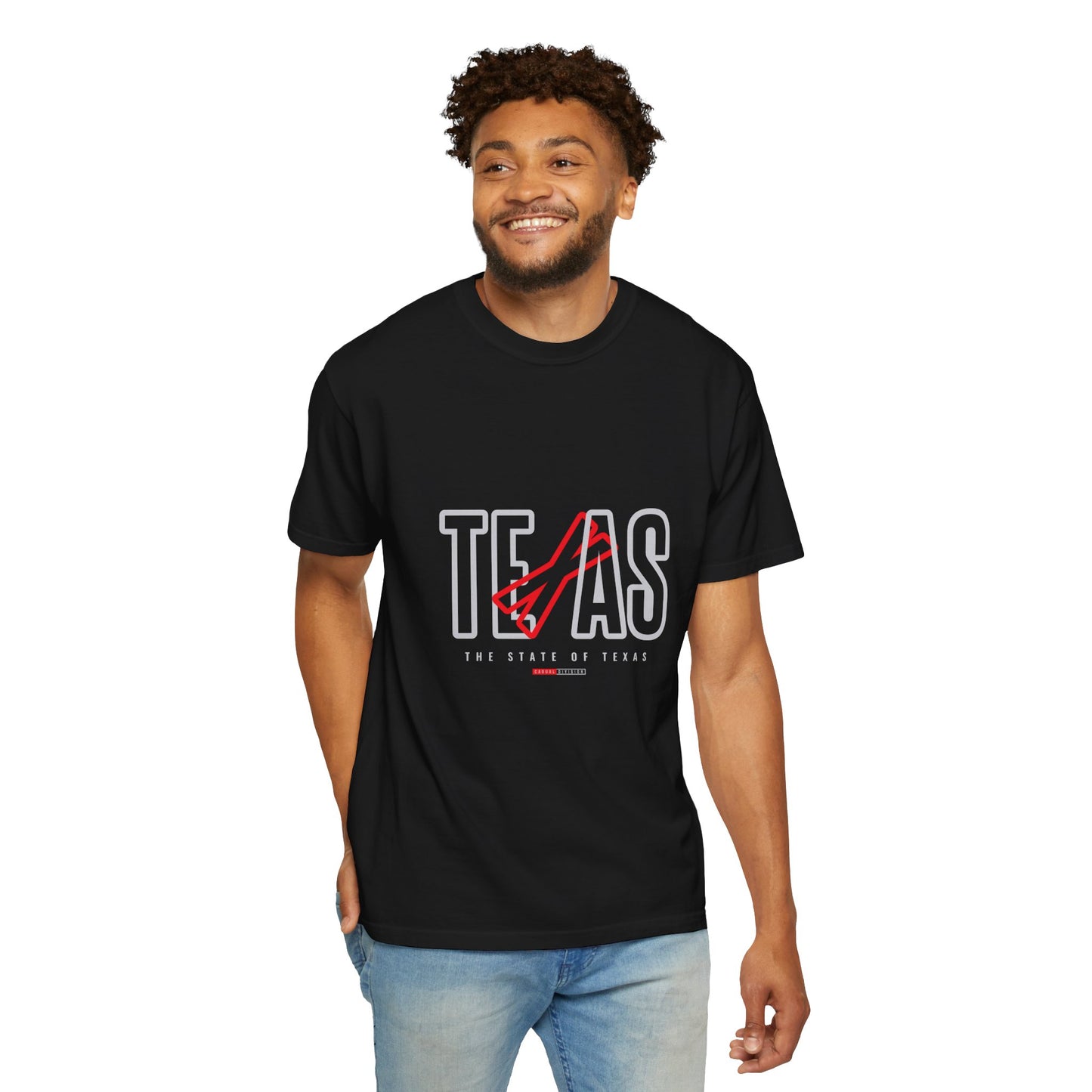 Texas Pride Unisex Garment-Dyed T-Shirt - Casual Style for State Lovers