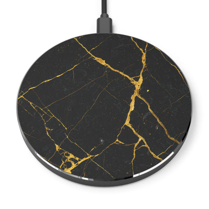 Black & Gold Marble Wireless Charger