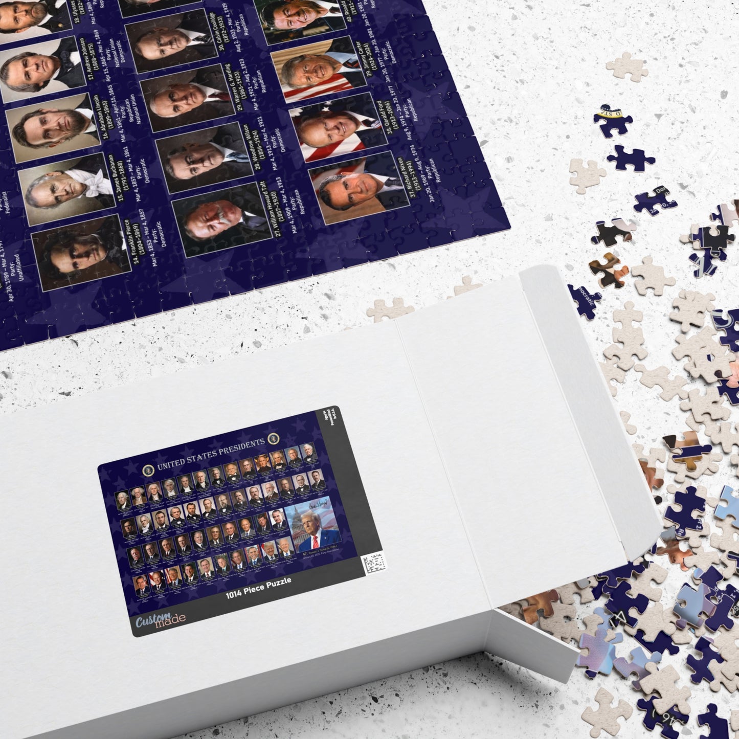 U.S. Presidents Puzzle, 1014 Pieces, 28.5"x 19"