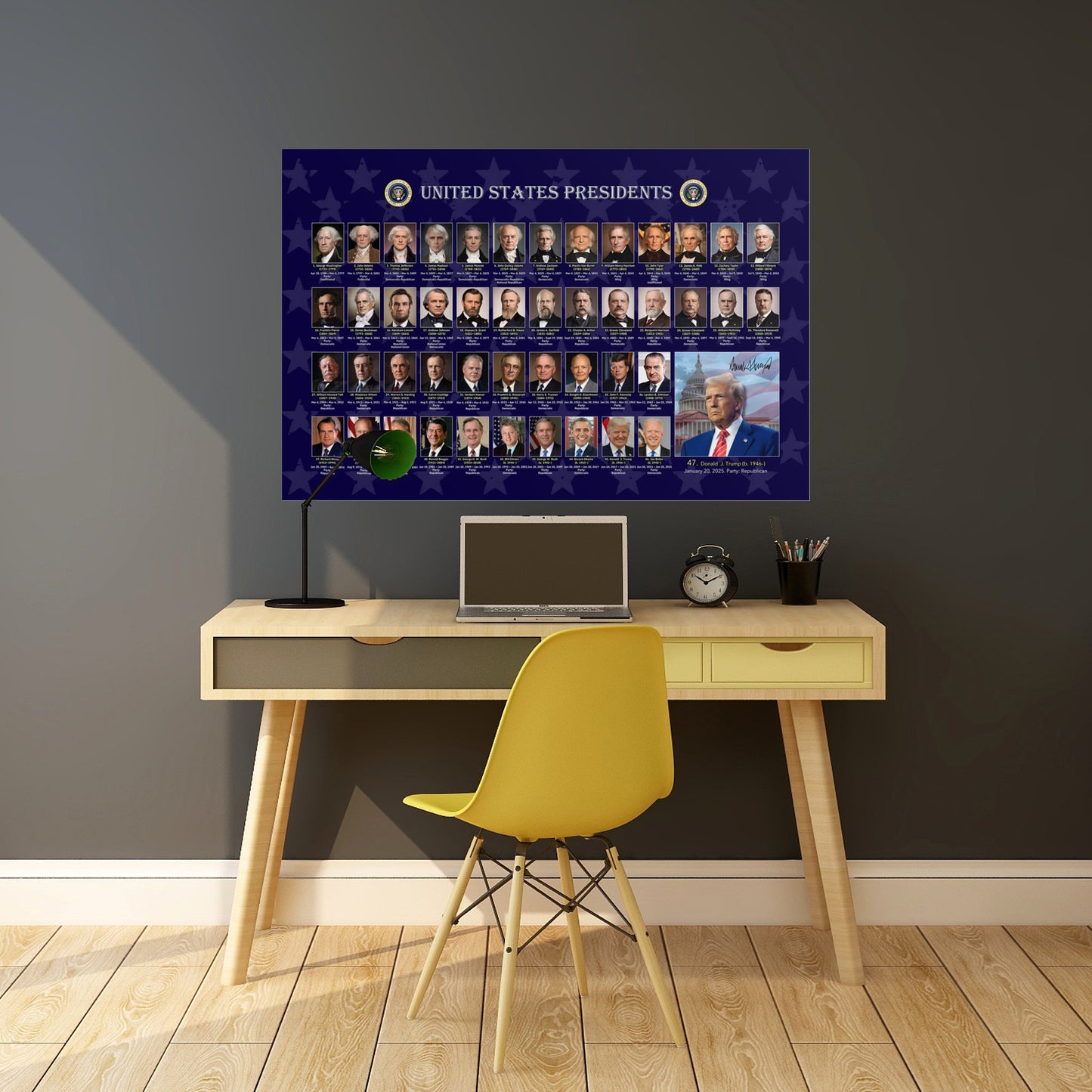 United States Presidents Historical Poster