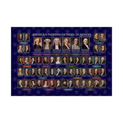 Founding Fathers 56 Signers Poster