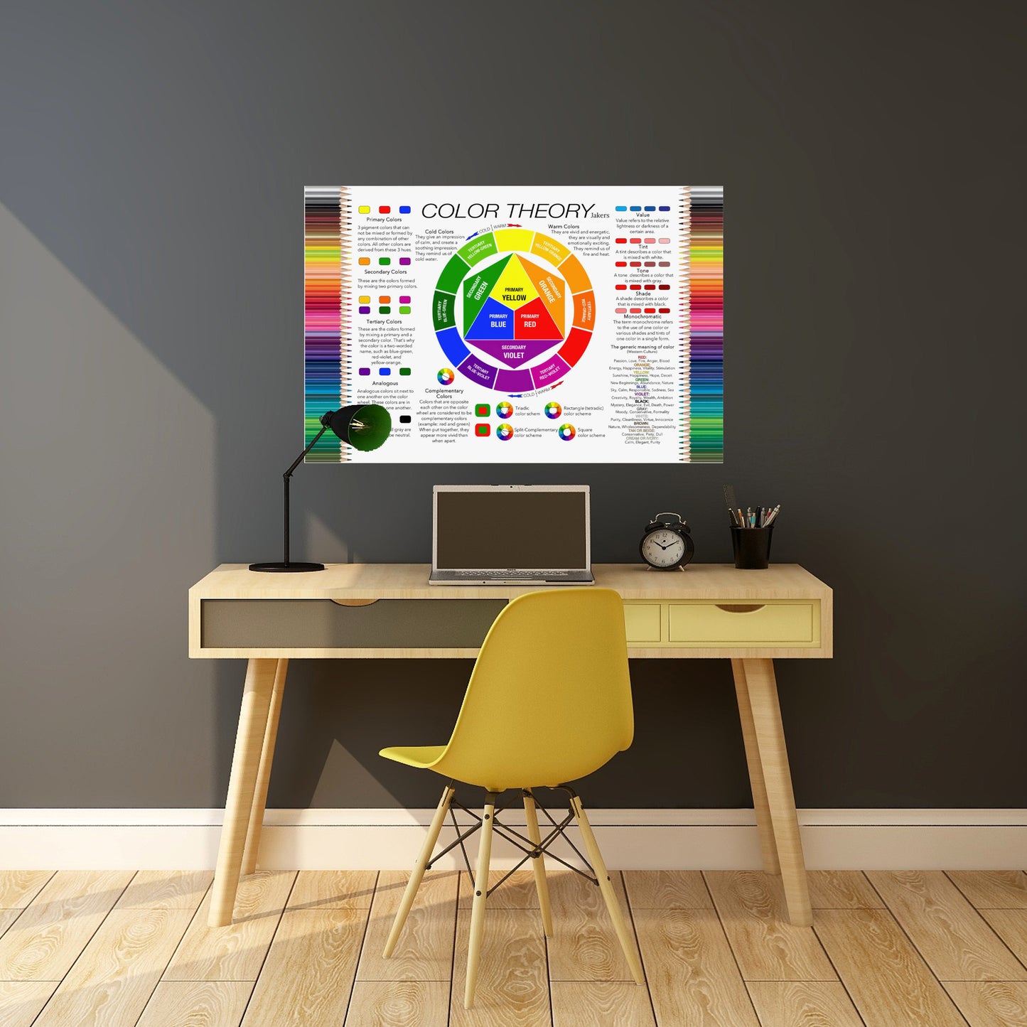 Color Theory Poster - Educational Color Wheel